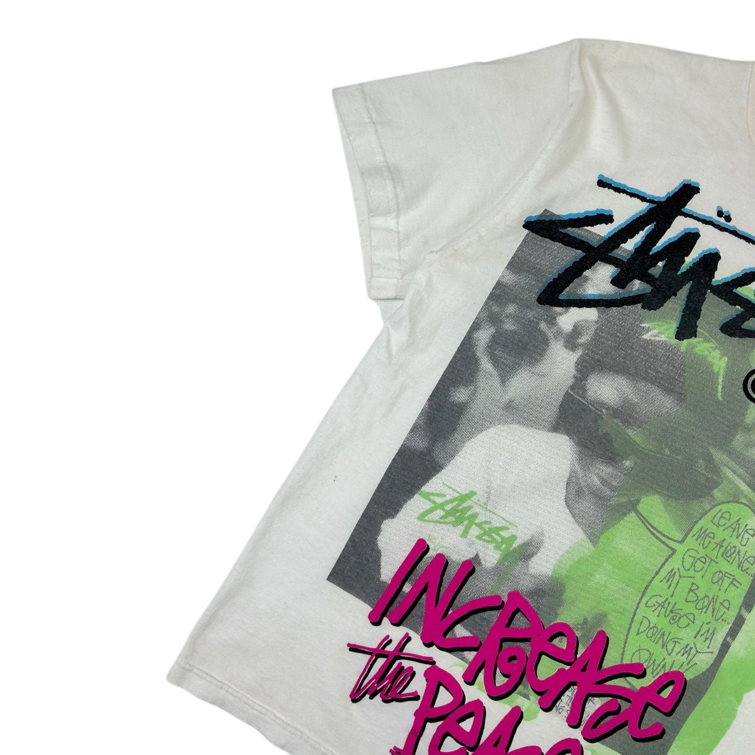 Stussy Increase The Peace T-Shirt White