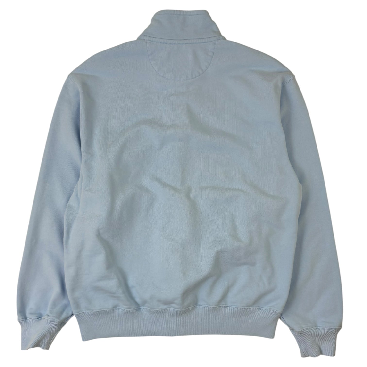 OVO Full-Zip Mock Neck Sweater Light Blue