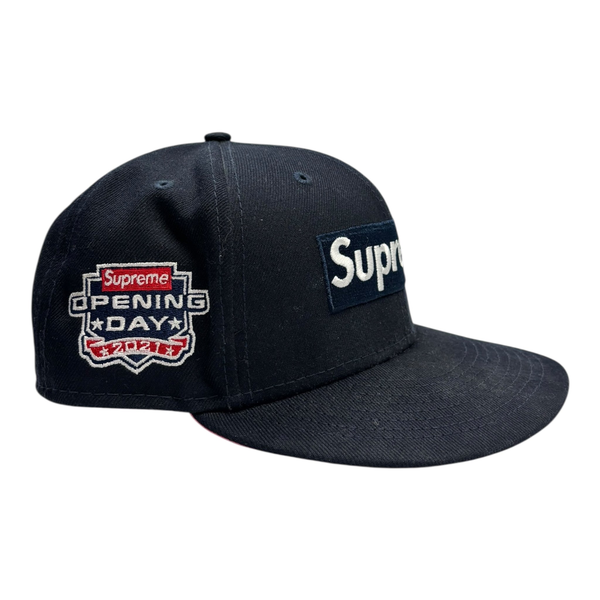 Supreme New Era Box Logo Opening Day 2021 Fitted Navy