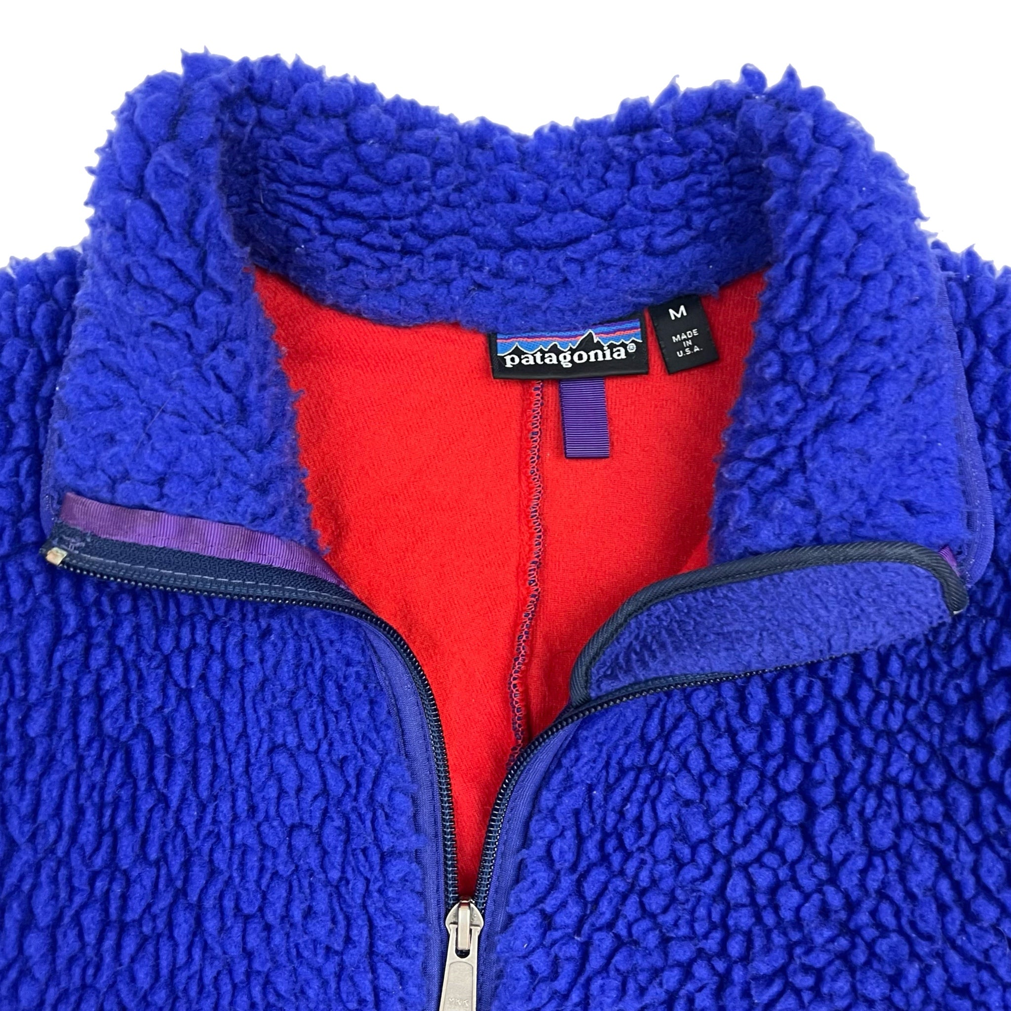 Vintage 1989 Patagonia Retro Deep Pile Fleece Cobalt