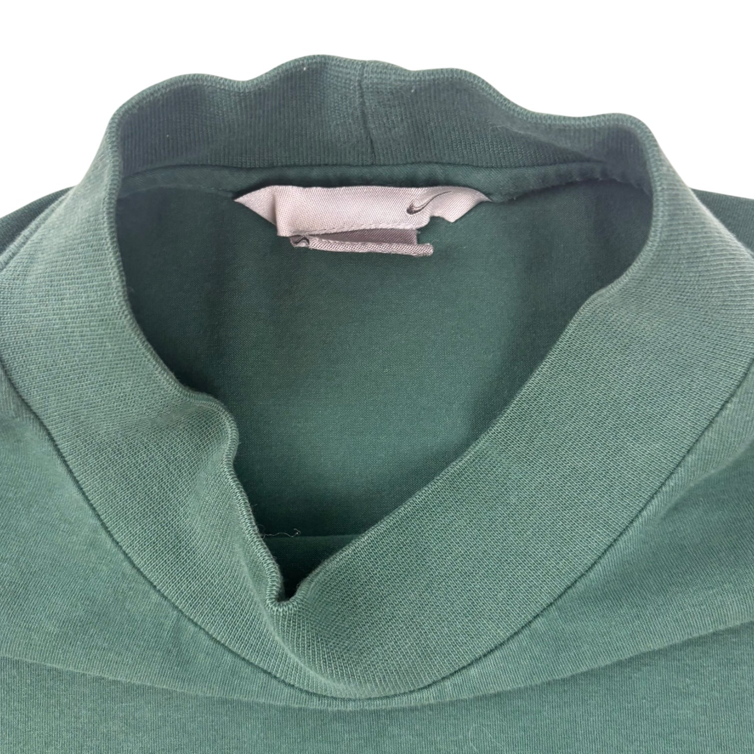 Vintage Nike Mock Neck Long Sleeve Shirt Green