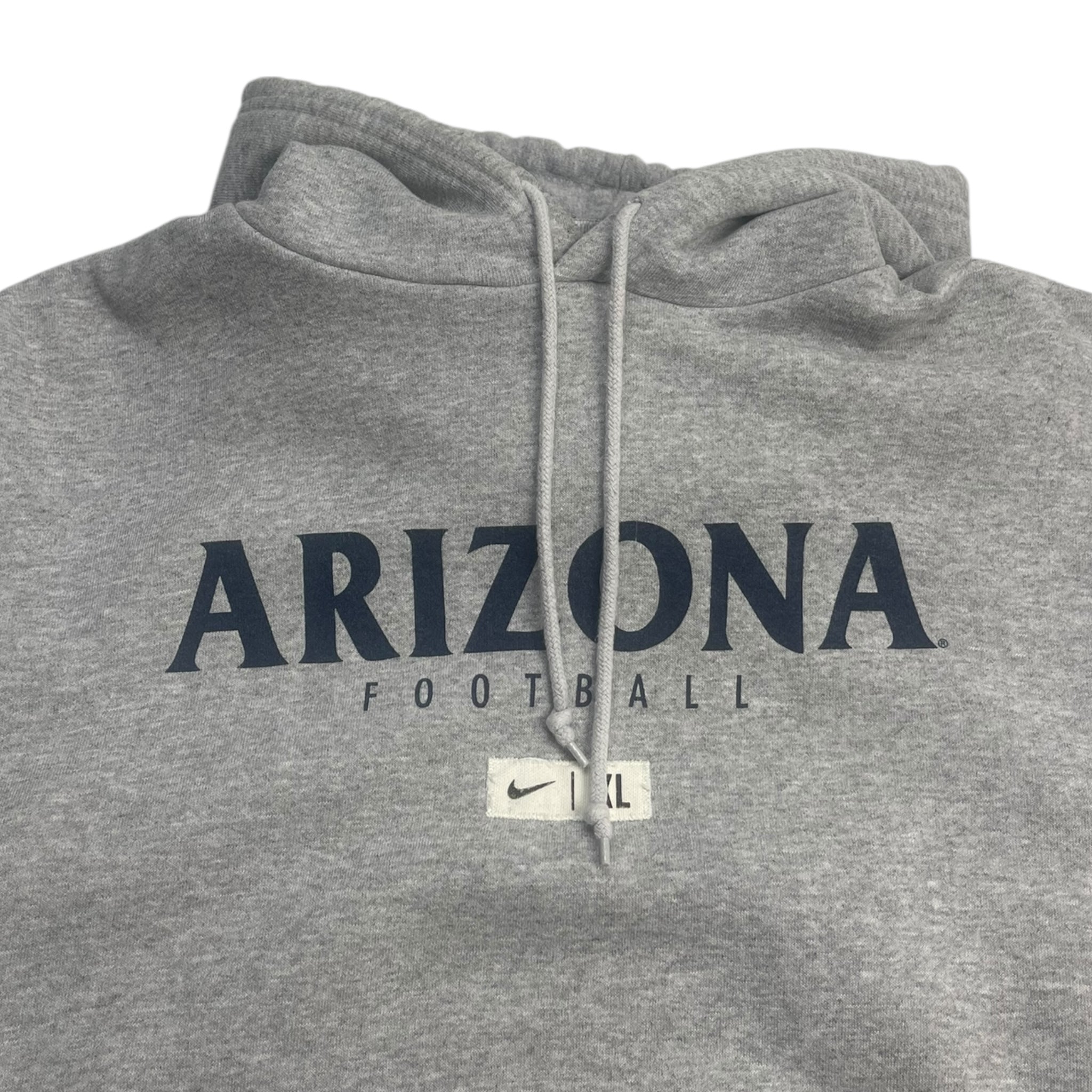 Vintage Nike Arizona Football Hooded Sweatshirt Grey
