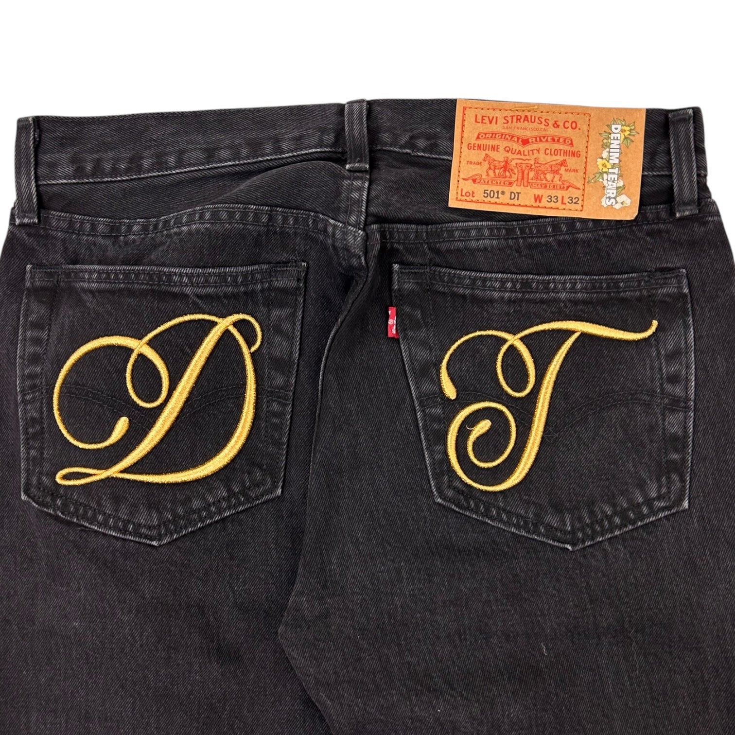 Denim Tears x Levi’s DT Script Jeans Black