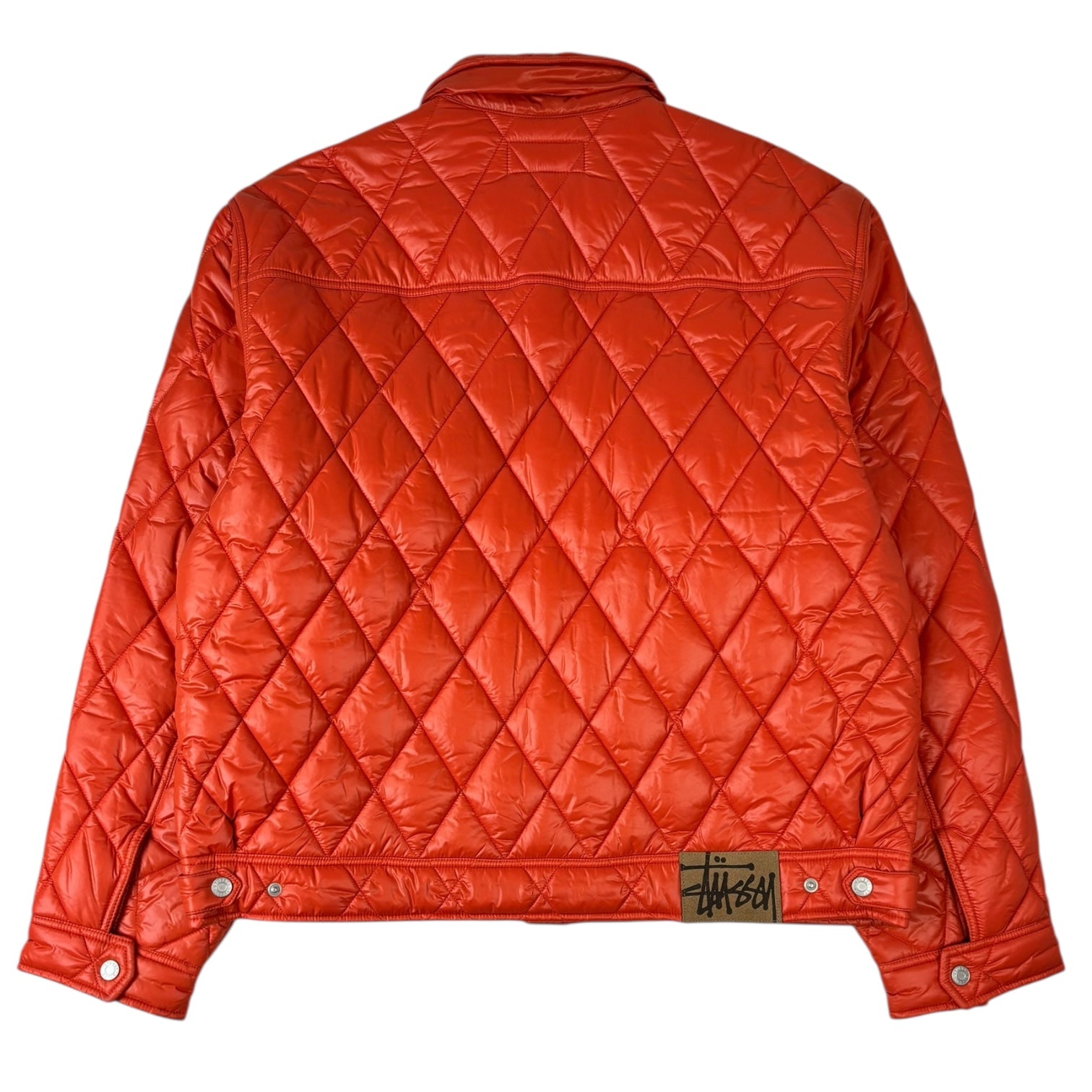 Stussy Quilted Nylon Ranch Jacket Persimmon