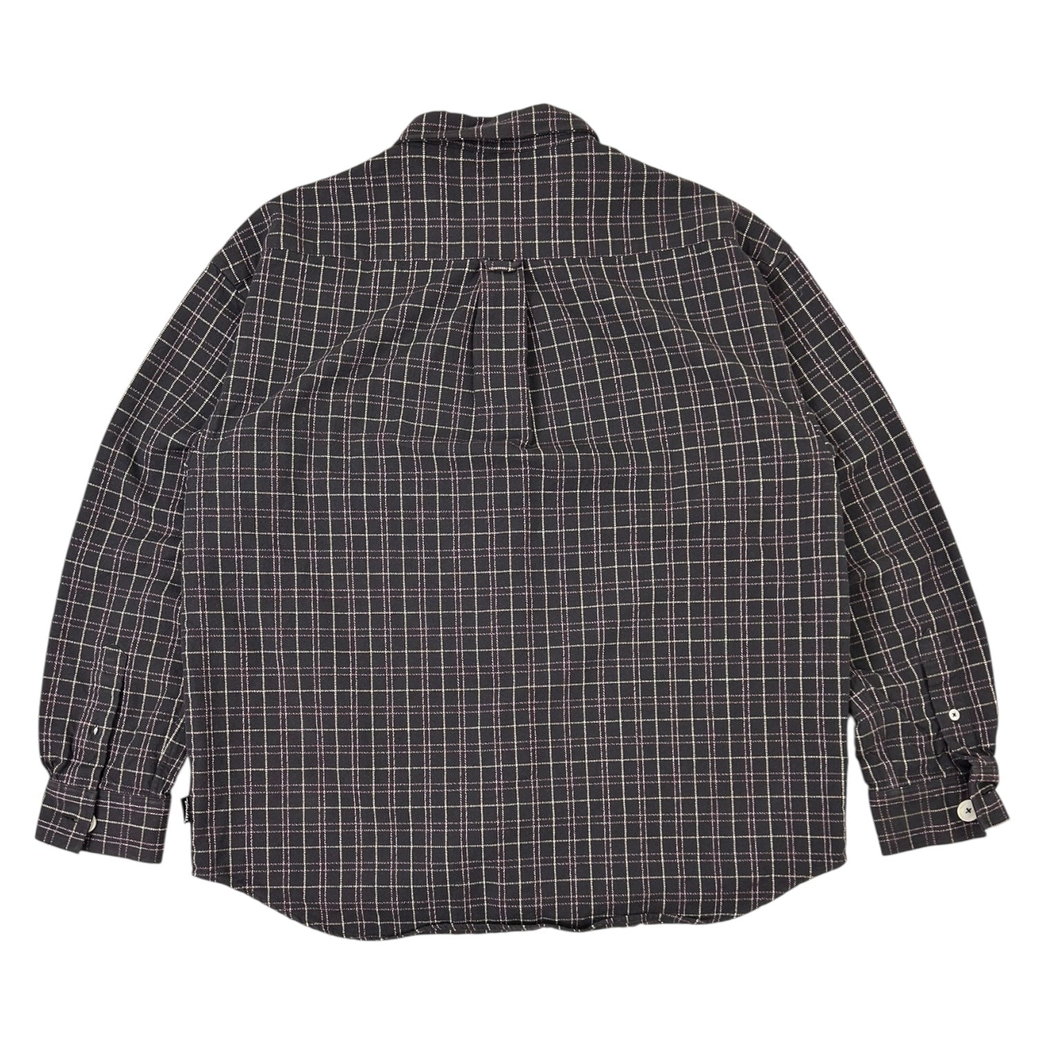 Stussy Big Button Plaid Long Sleeve Shirt
