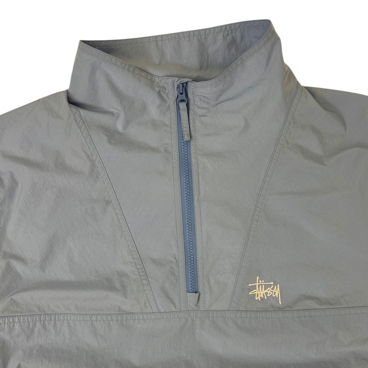 Stussy Warm Up Pullover 1/4 Zip Jacket Blue/Red
