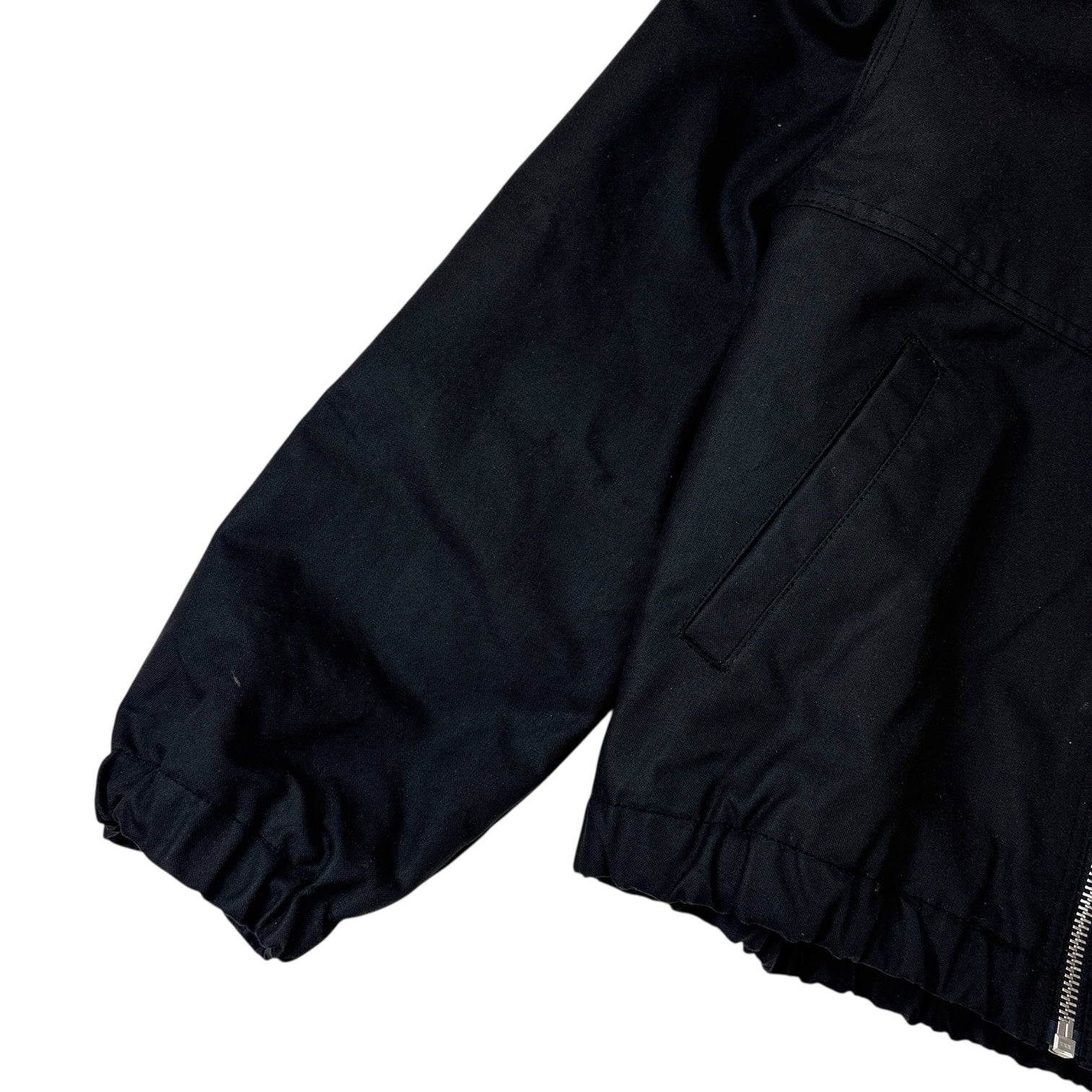 Stussy Waxed Cotton Work Jacket Black