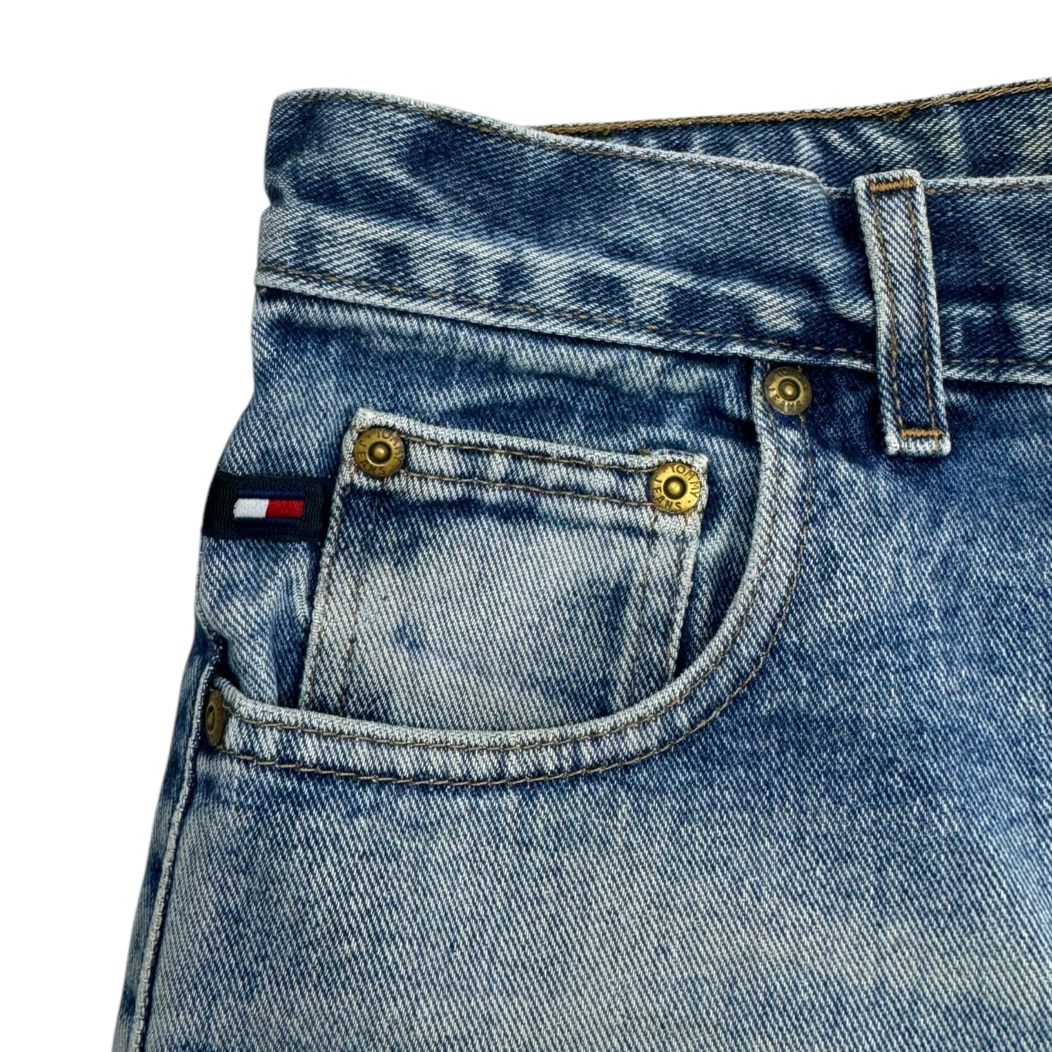 Vintage Tommy Hilfiger Light Wash Denim Shorts