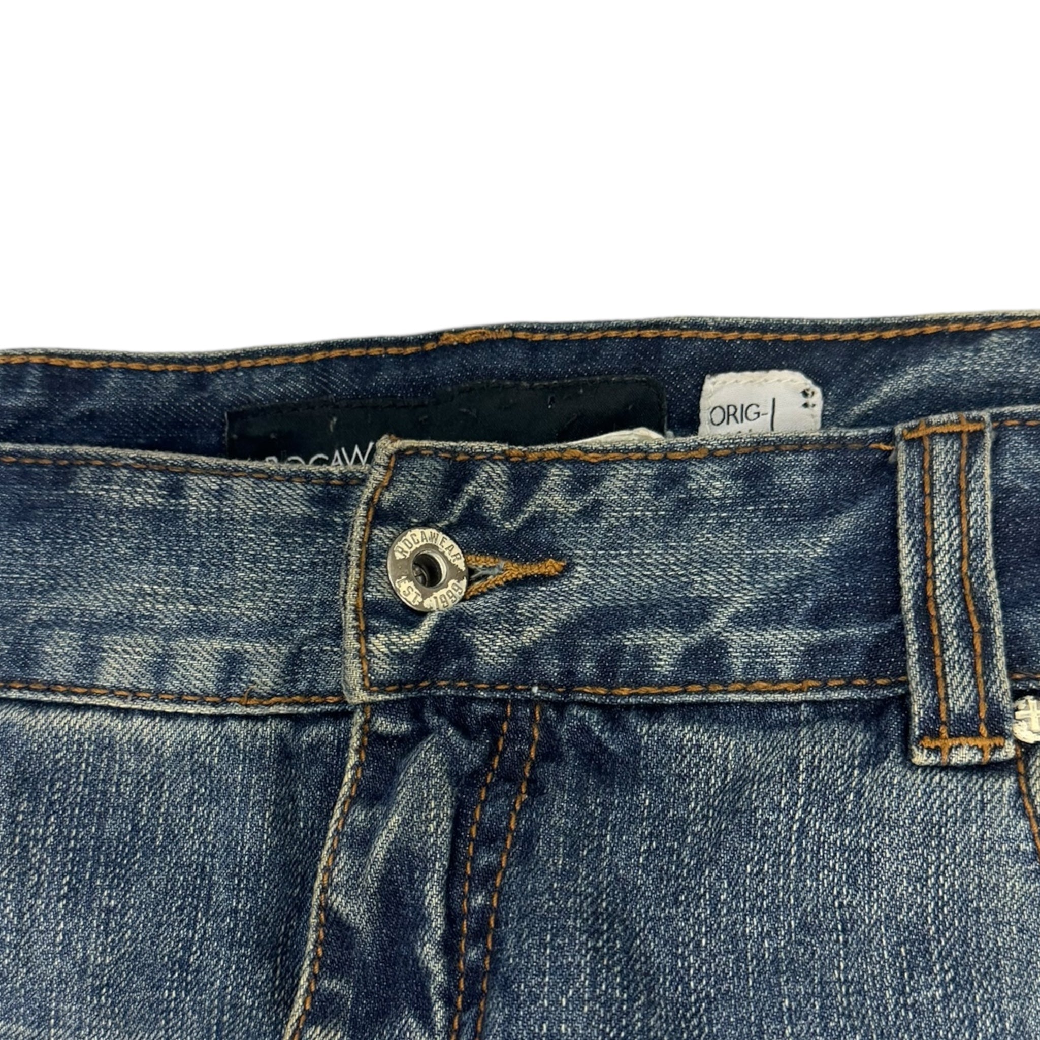 Y2K Rocawear Embroidered Denim Bottoms