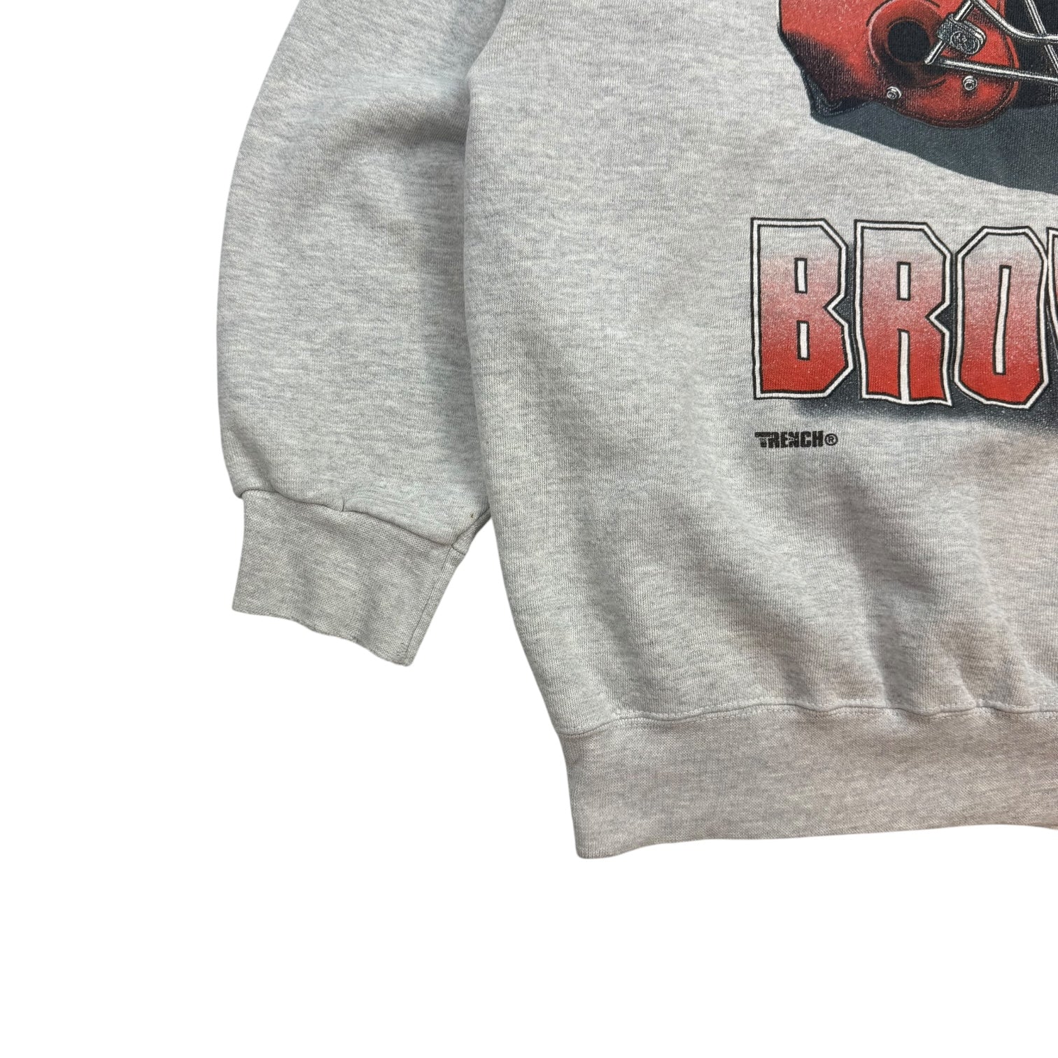 Vintage Cleveland Browns Crewneck Sweater Grey