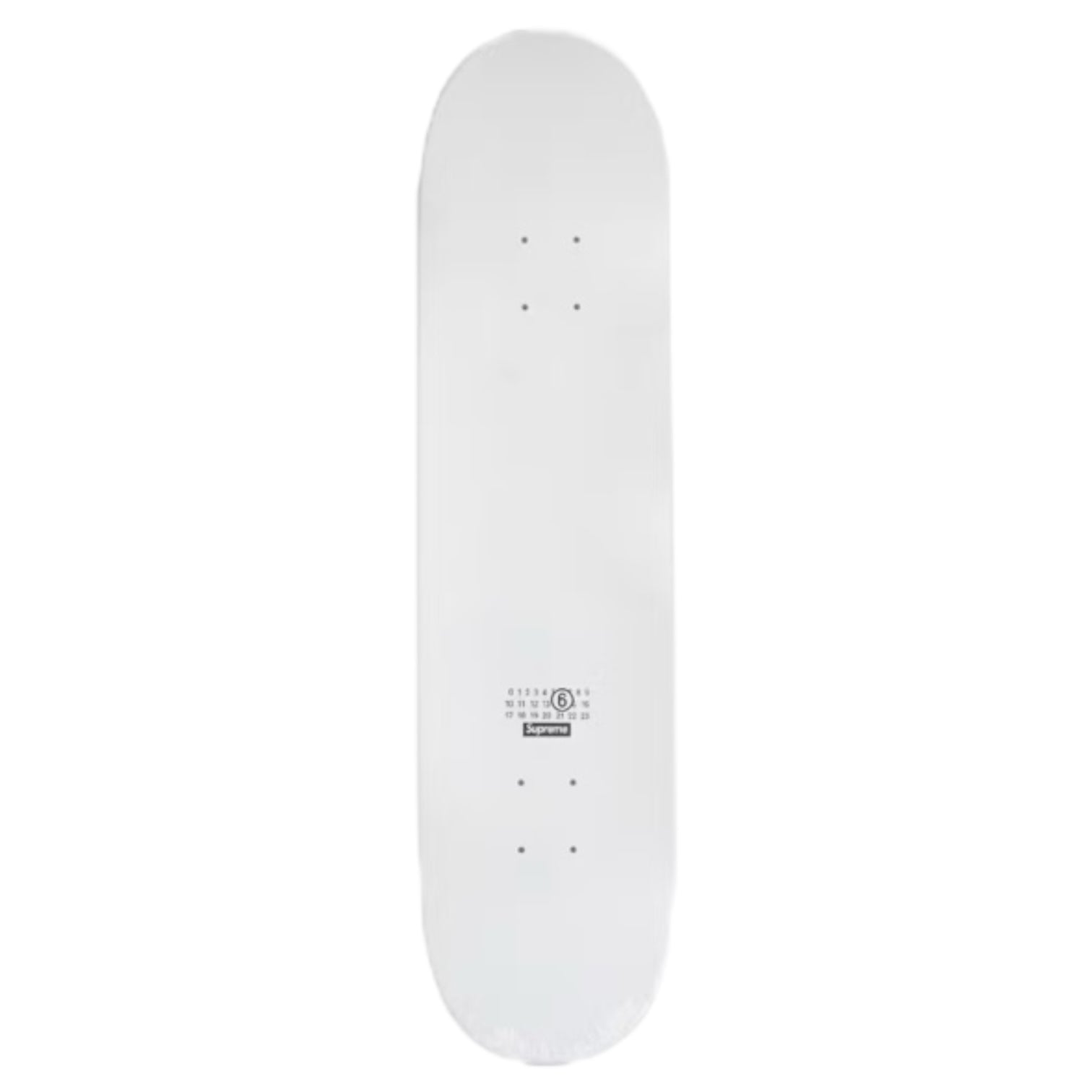 Supreme MM6 Maison Margiela Skateboard Deck White
