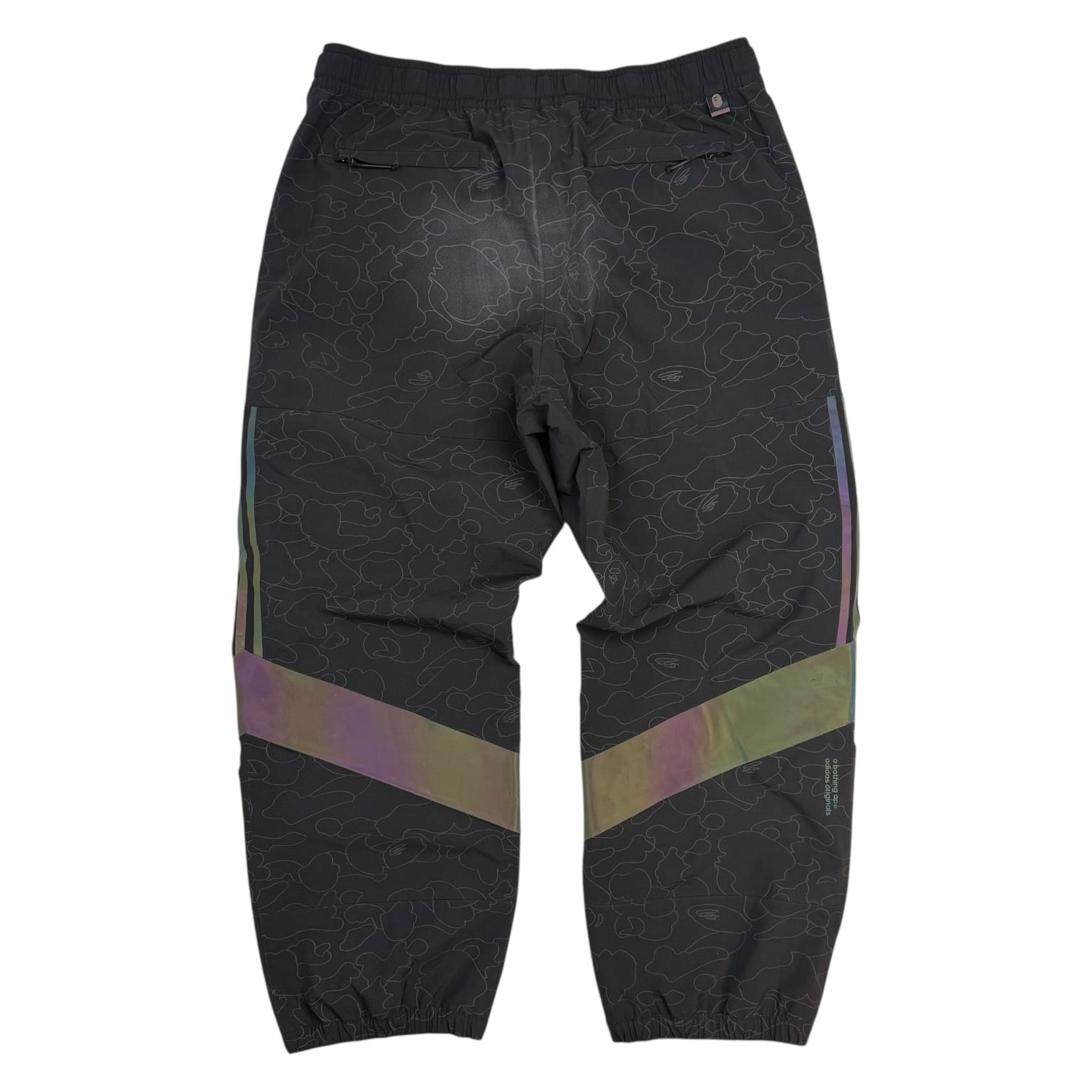 BAPE X Adidas Slopetrotter Pants Black/Iridescent