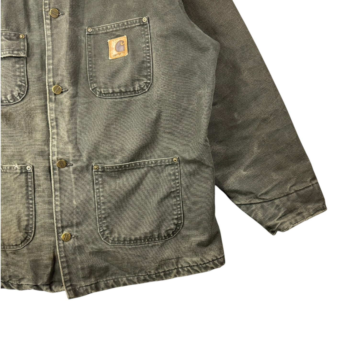 Vintage Carhartt Michigan Chore Jacket Moss Green