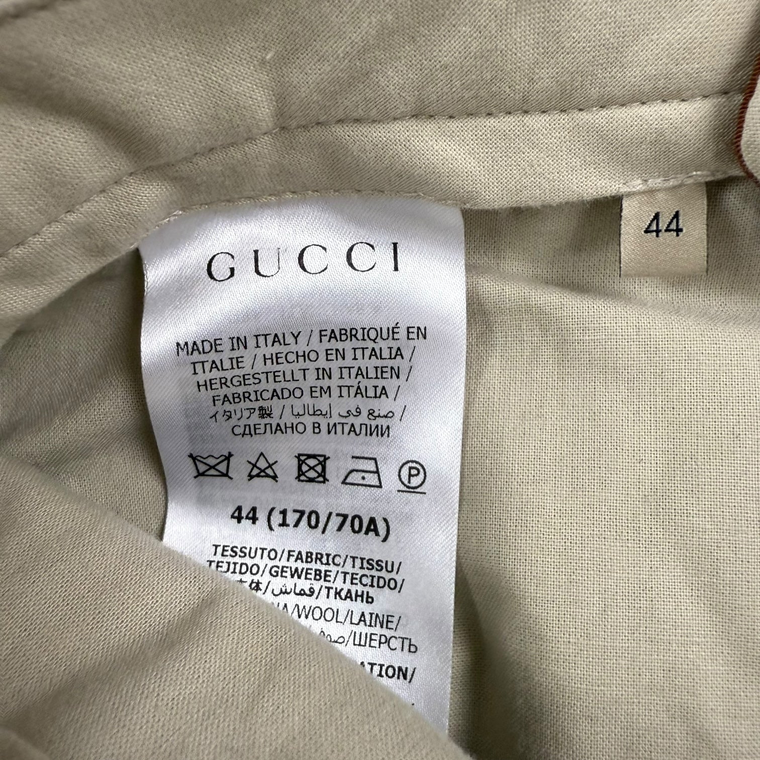 Gucci Pleated Trousers Brown