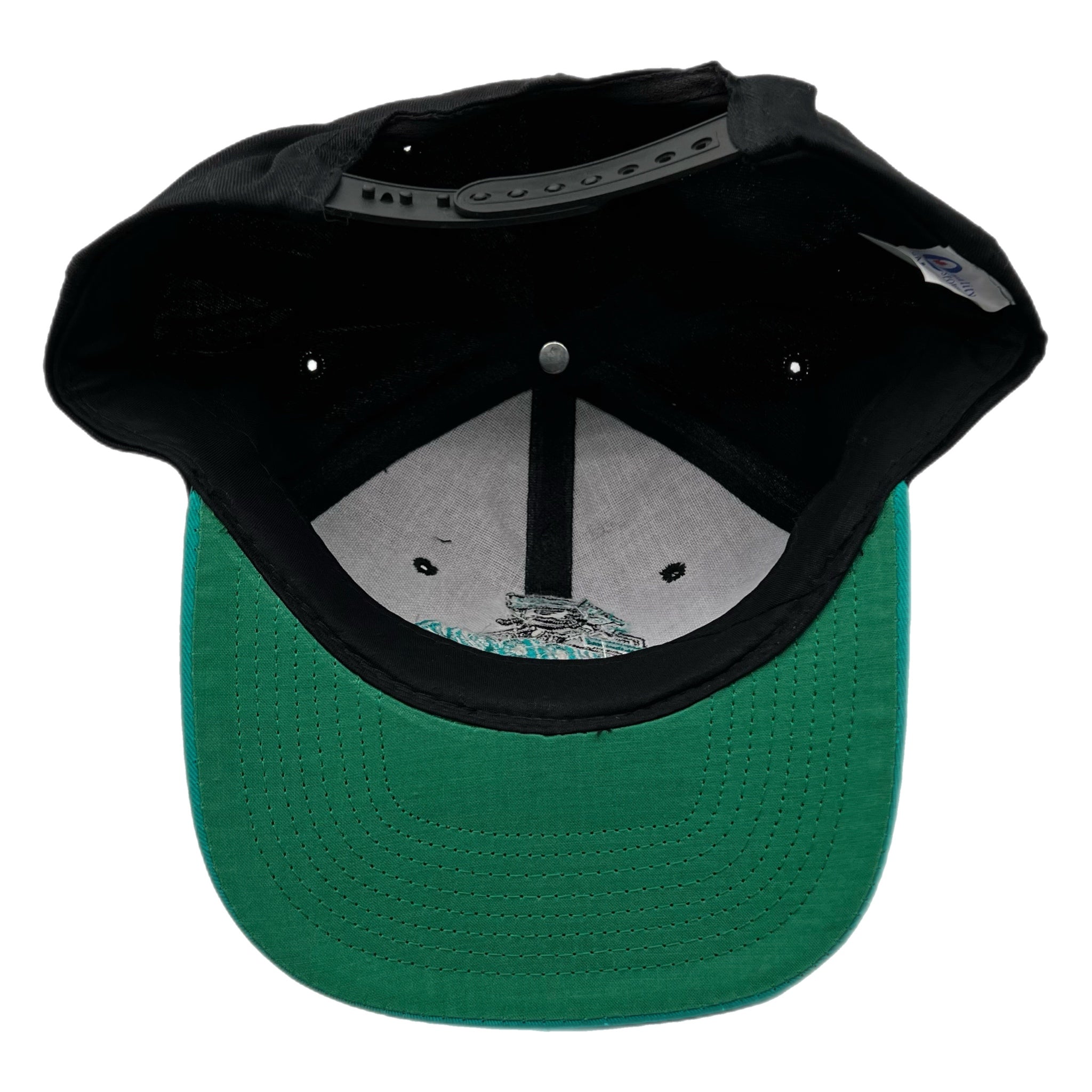Vintage Edmonton Trappers Hat Teal/Black