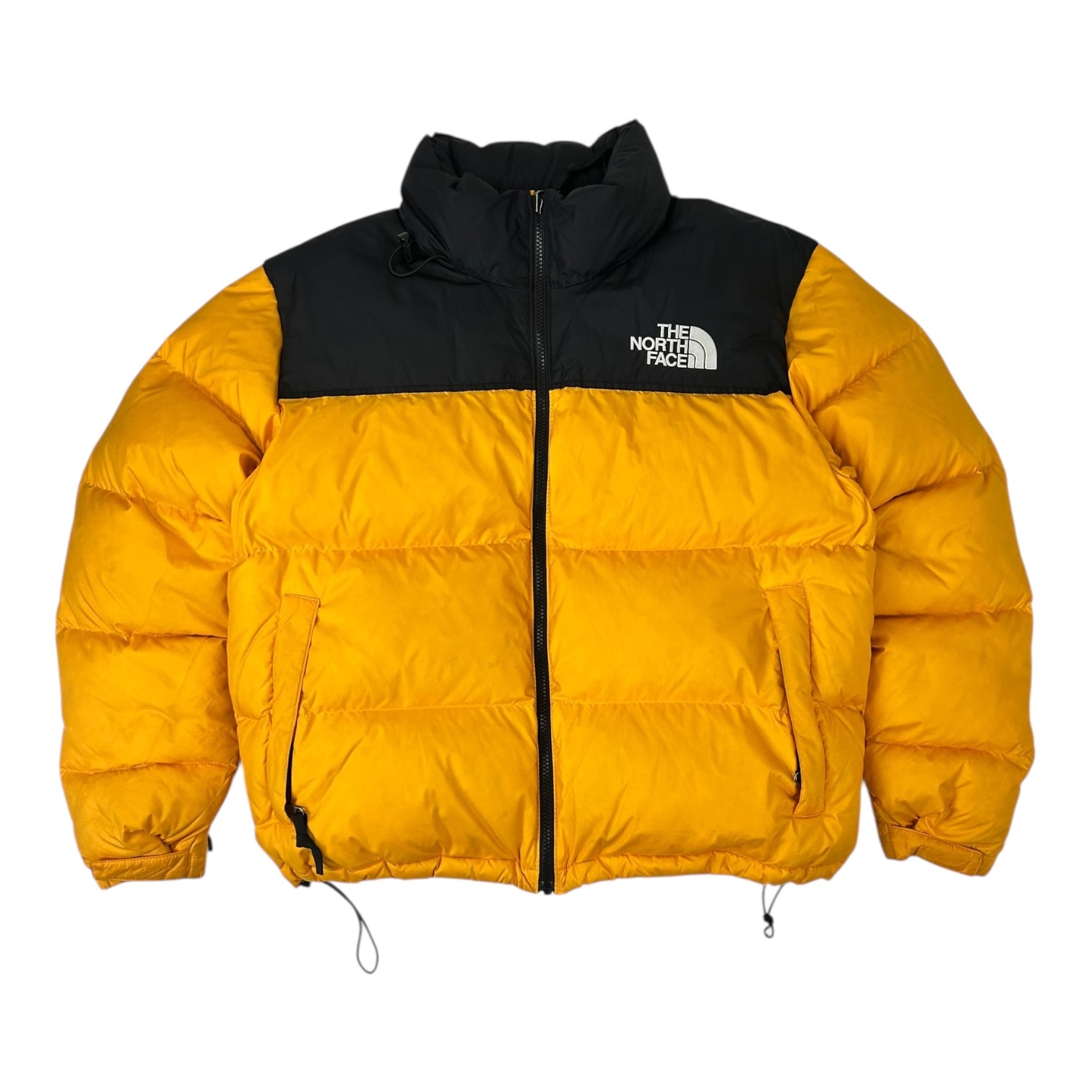 Vintage Women's The North Face 700 Fill Nuptse Jacket Black/Yellow
