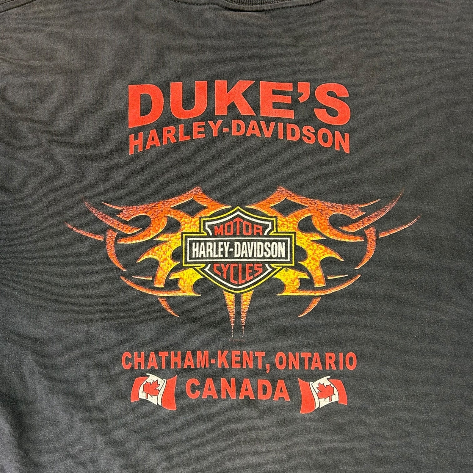 Vintage Duke’s Harley Davidson T-Shirt Black