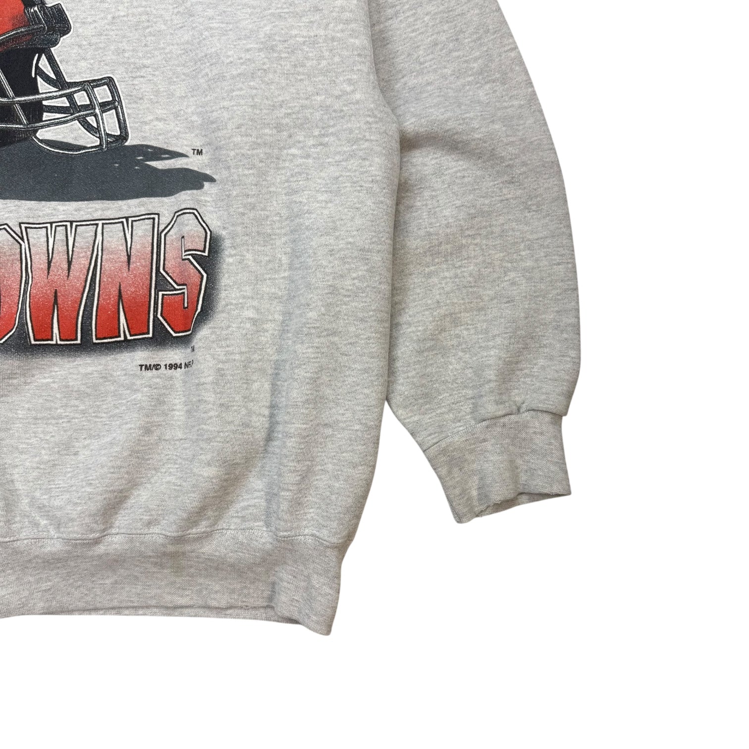 Vintage Cleveland Browns Crewneck Sweater Grey