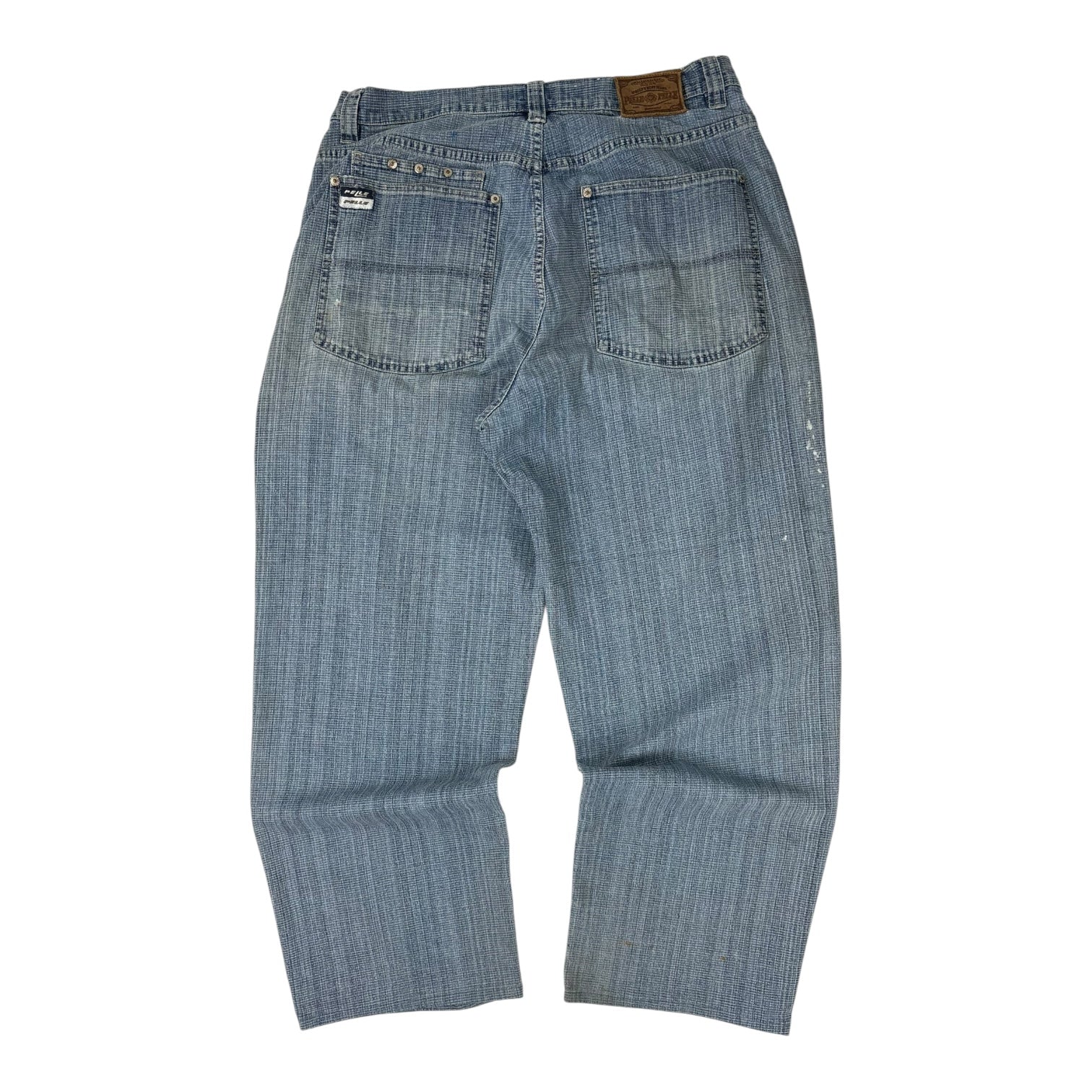 Vintage Y2K Pelle Pelle Textured Jeans Light Wash