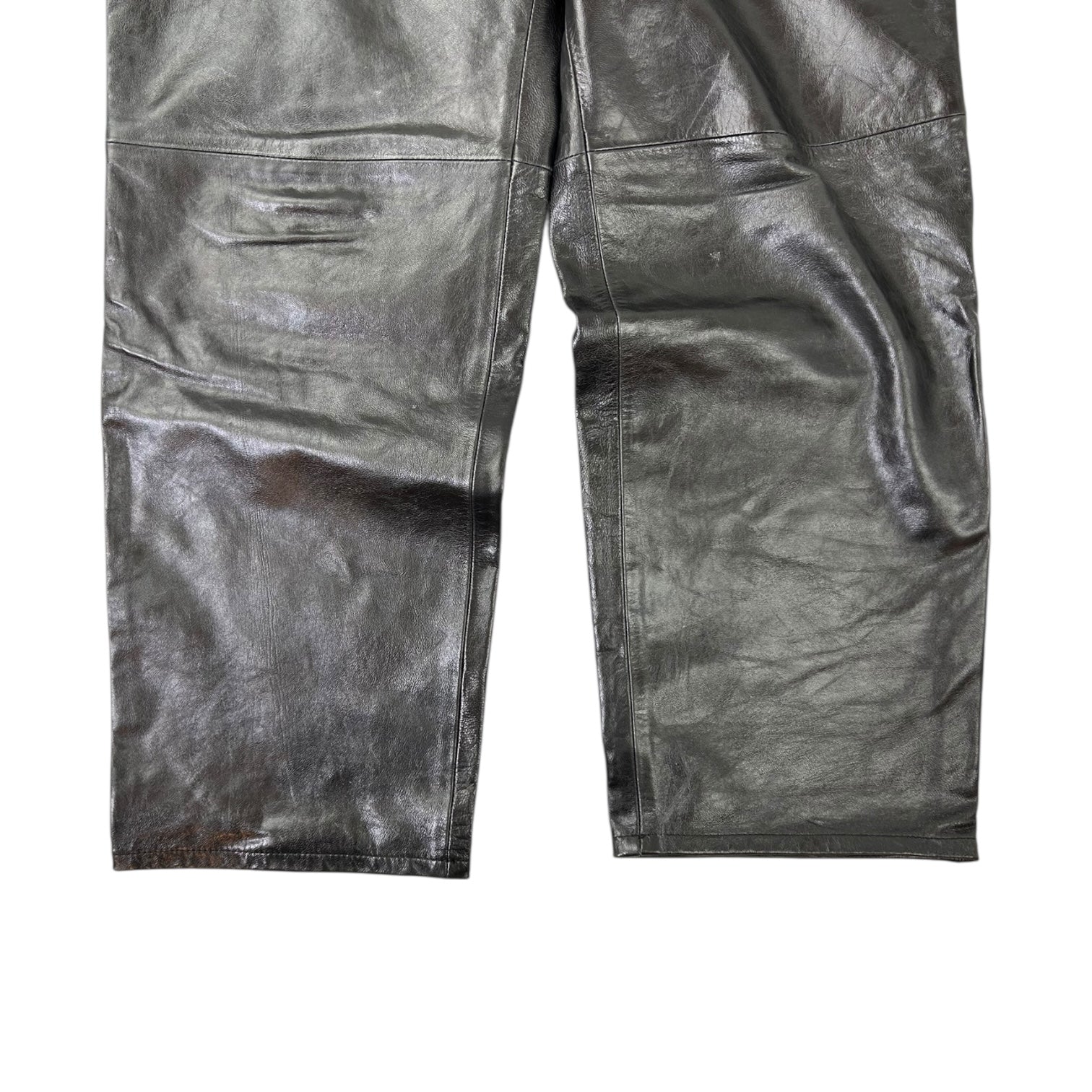 Stussy Leather Carpenter Pants Black