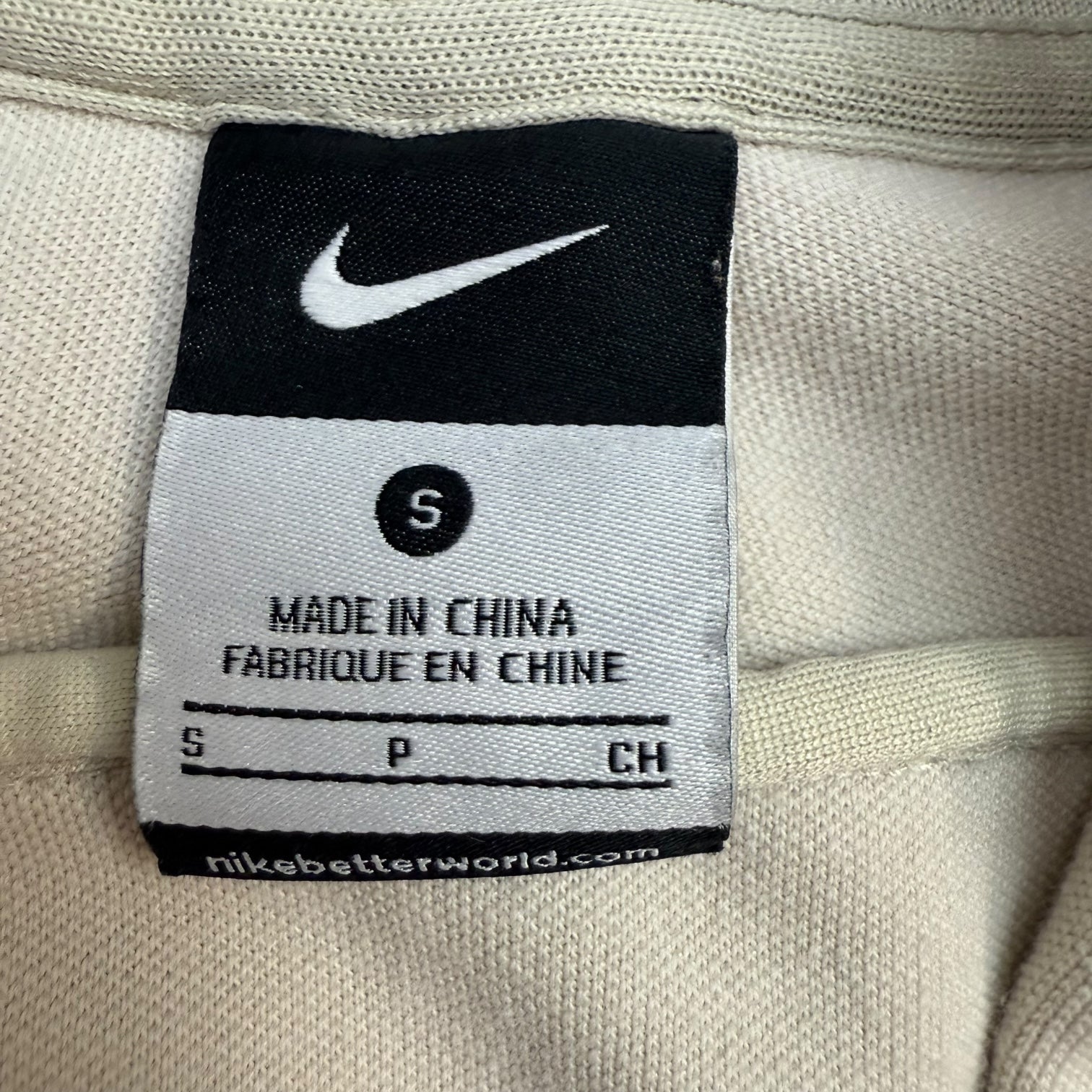 Vintage Nike Brazil National Team Zip Up Sweater Cream