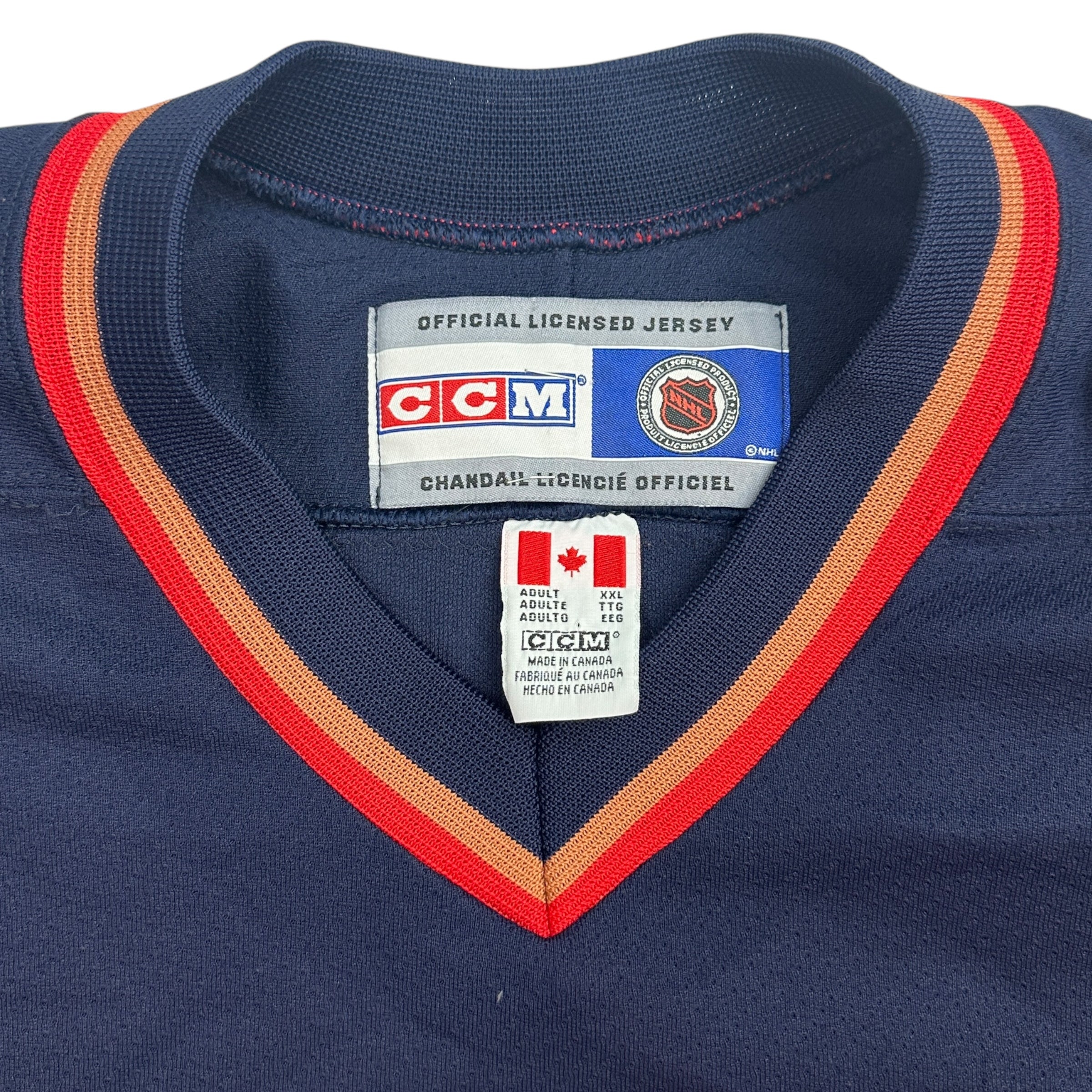 Vintage Edmonton Oilers Dwayne Roloson Jersey Navy