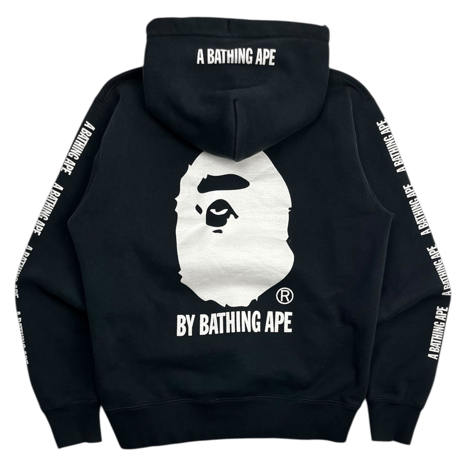 Bape X Champion Chenille Logo Hoodie Black