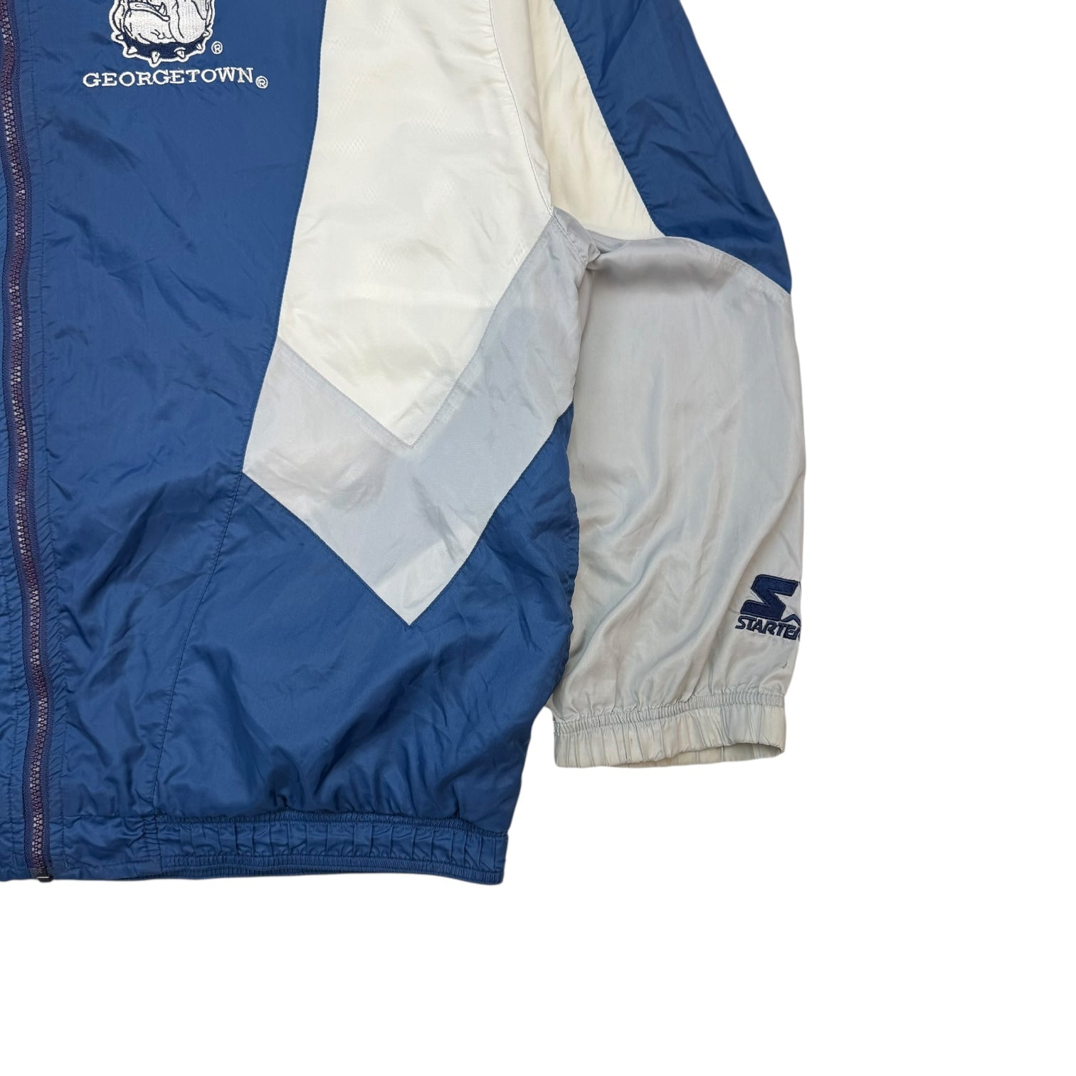 Vintage Starter Georgetown Hoyas Windbreaker Jacket Blue/White