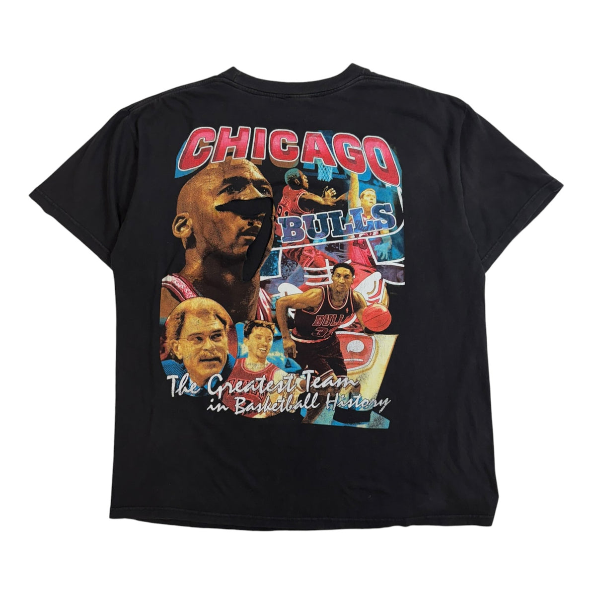 Vintage 1997 Chicago Bulls NBA Champions T-Shirt Black