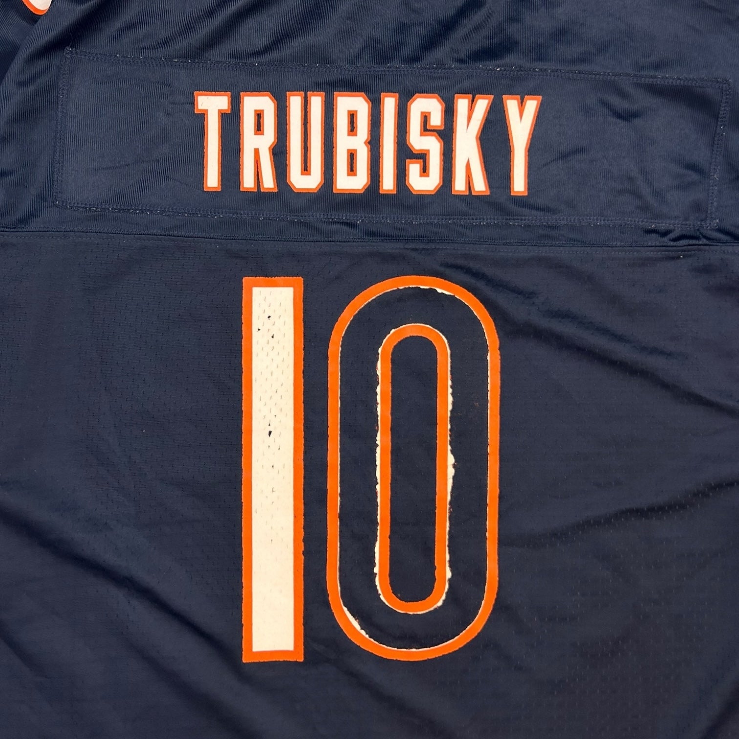 Vintage Pro Line Chicago Bears Mitch Trubisky Home Jersey Navy/Orange