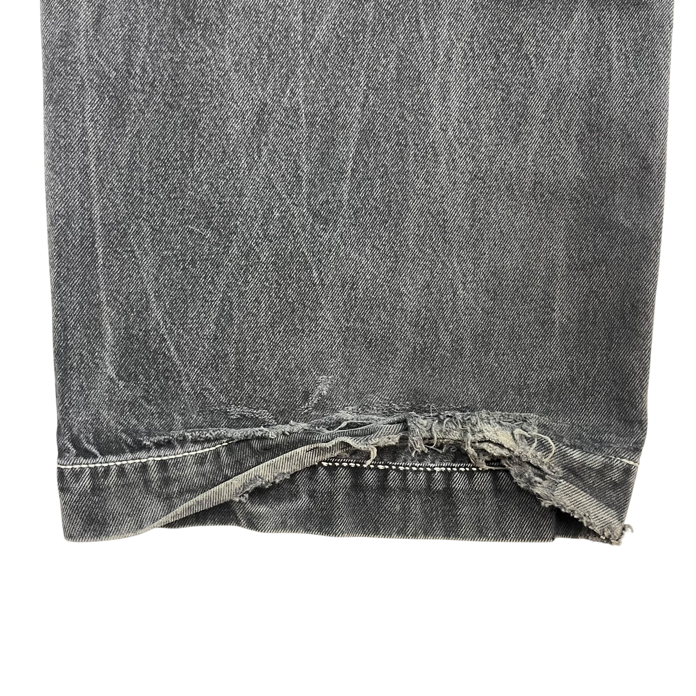 Y2K JNCO Twin Cannon Denim Pants Black