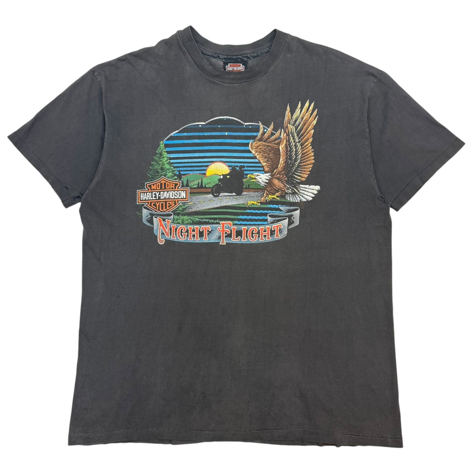 Vintage Harley Davidson Of Toronto Tee Faded Black