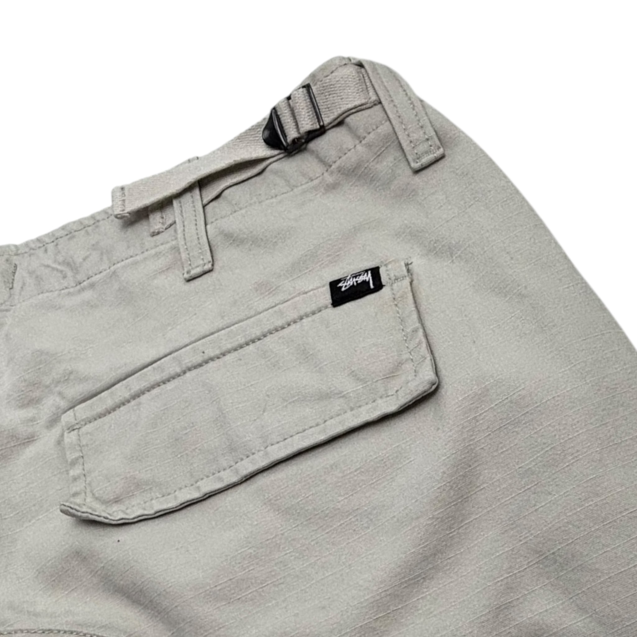 Stussy Ripstop Surplus Cargo Pant White