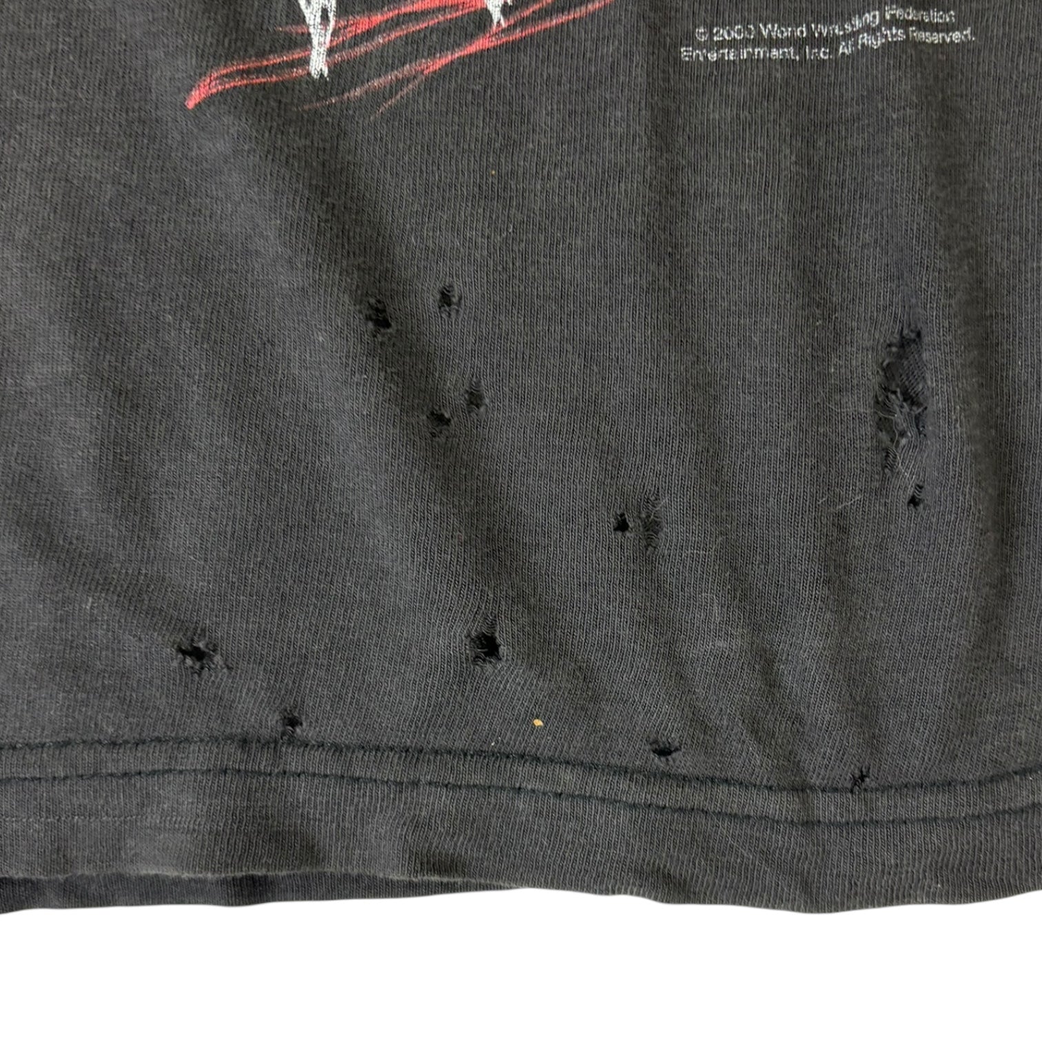 Vintage 2000 WWF Racing “The Rock” T-Shirt Black