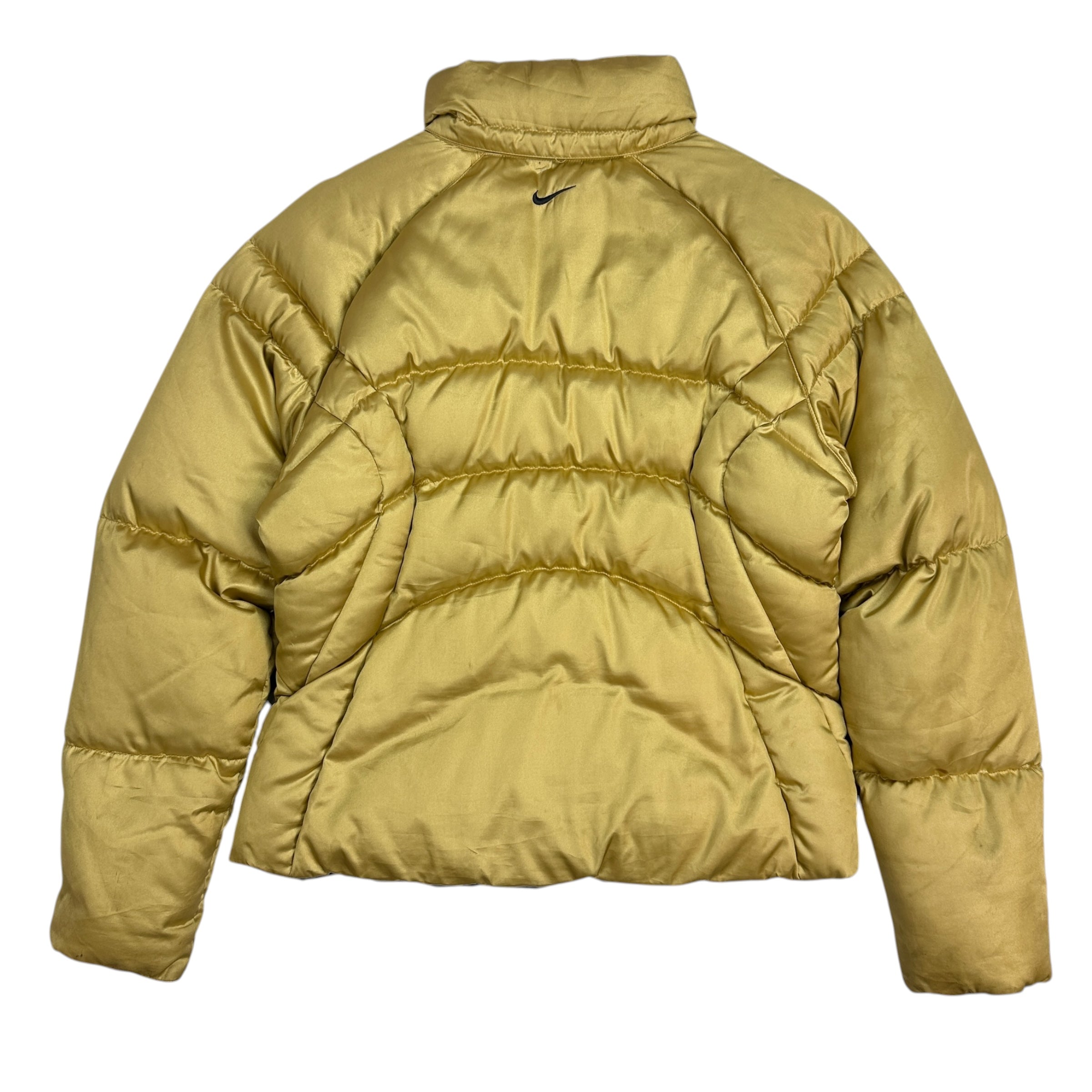 Vintage Nike Women’s Metallic Gold Puffer Jacket