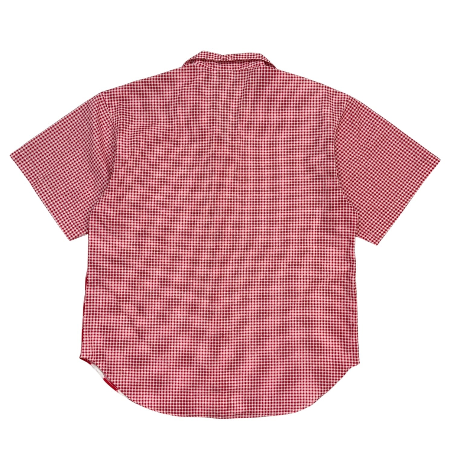 (W) Vintage Judy Bond Checkered Button Up Shirt Red/White