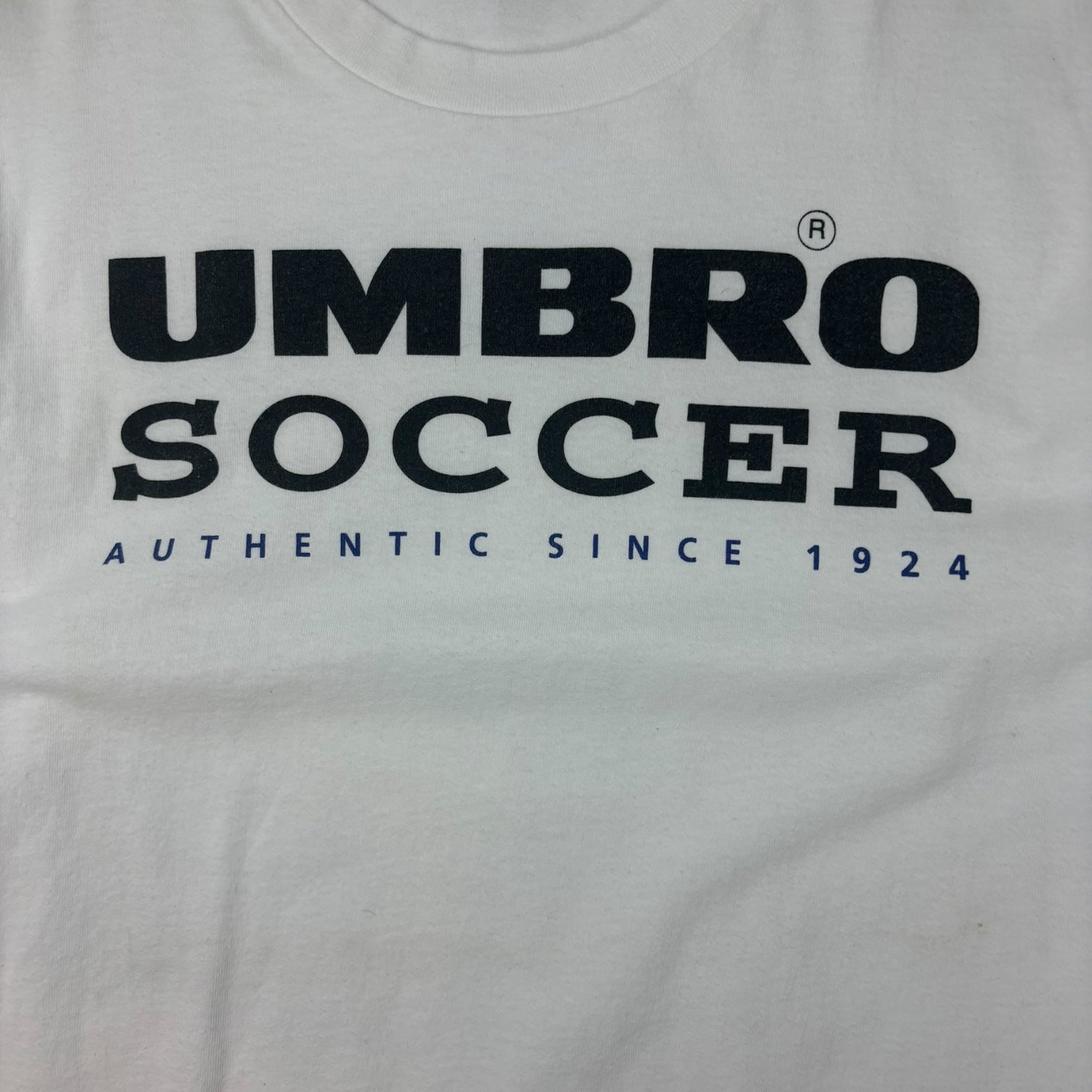 Vintage Umbro Soccer T-Shirt White