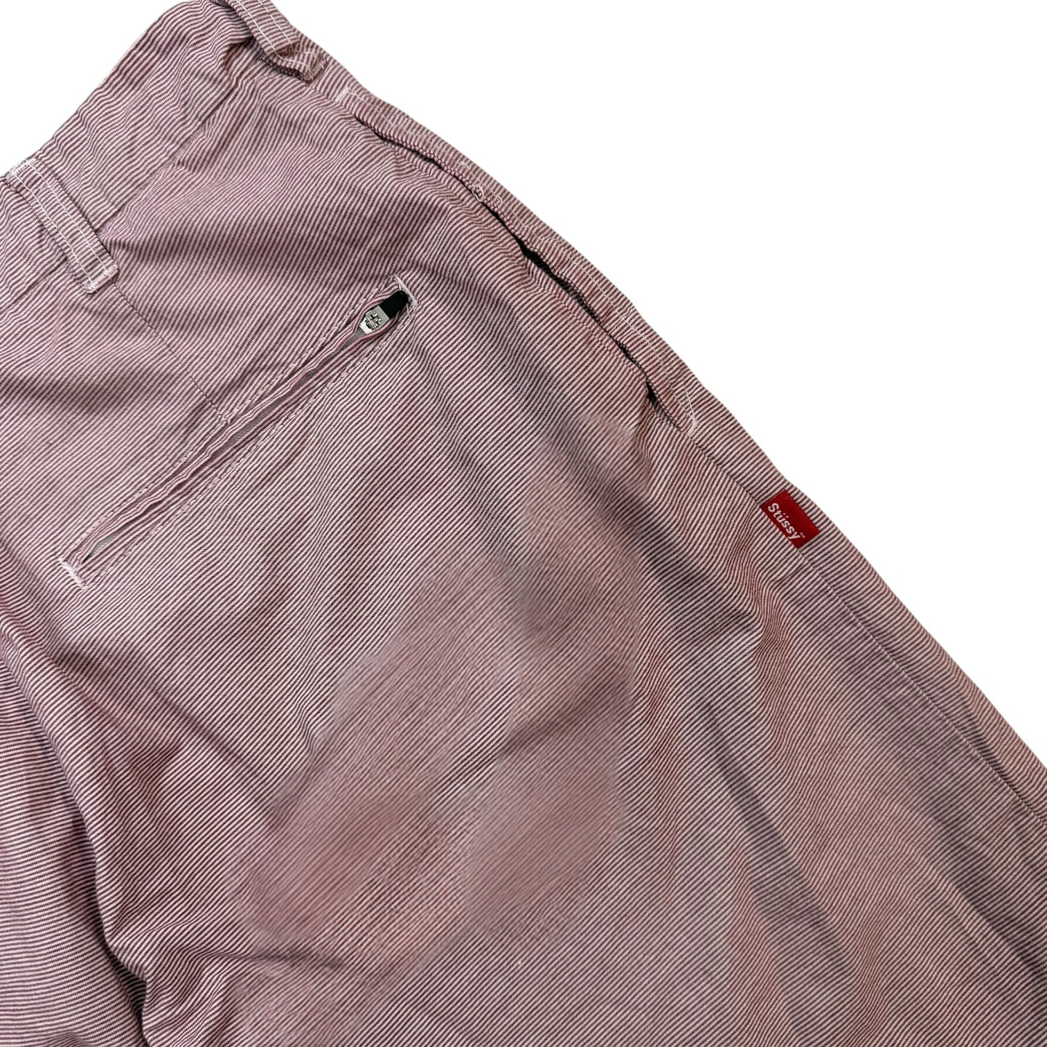 Stussy Striped Shorts Red/White