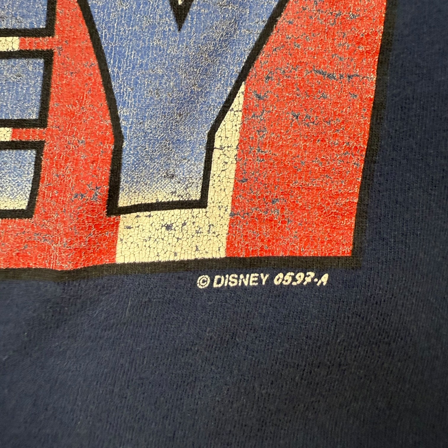 Vintage Disney Mickey Mouse USA Tee Navy Blue