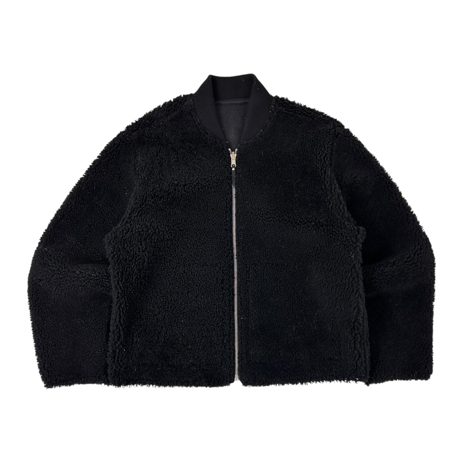 Stussy Shearling Reversible Bomber Jacket Black