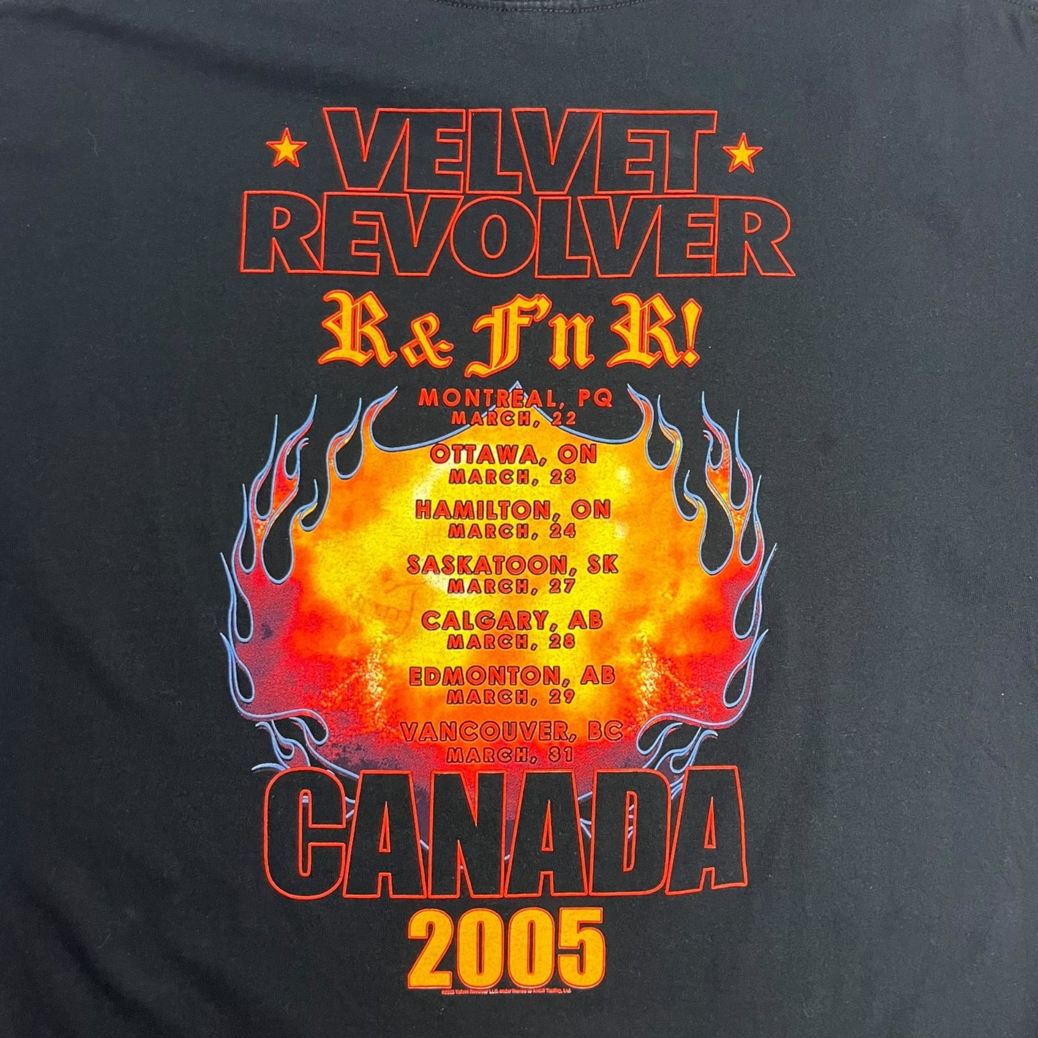 2005 Velvet Revolver R & F’n R! Tour T-Shirt