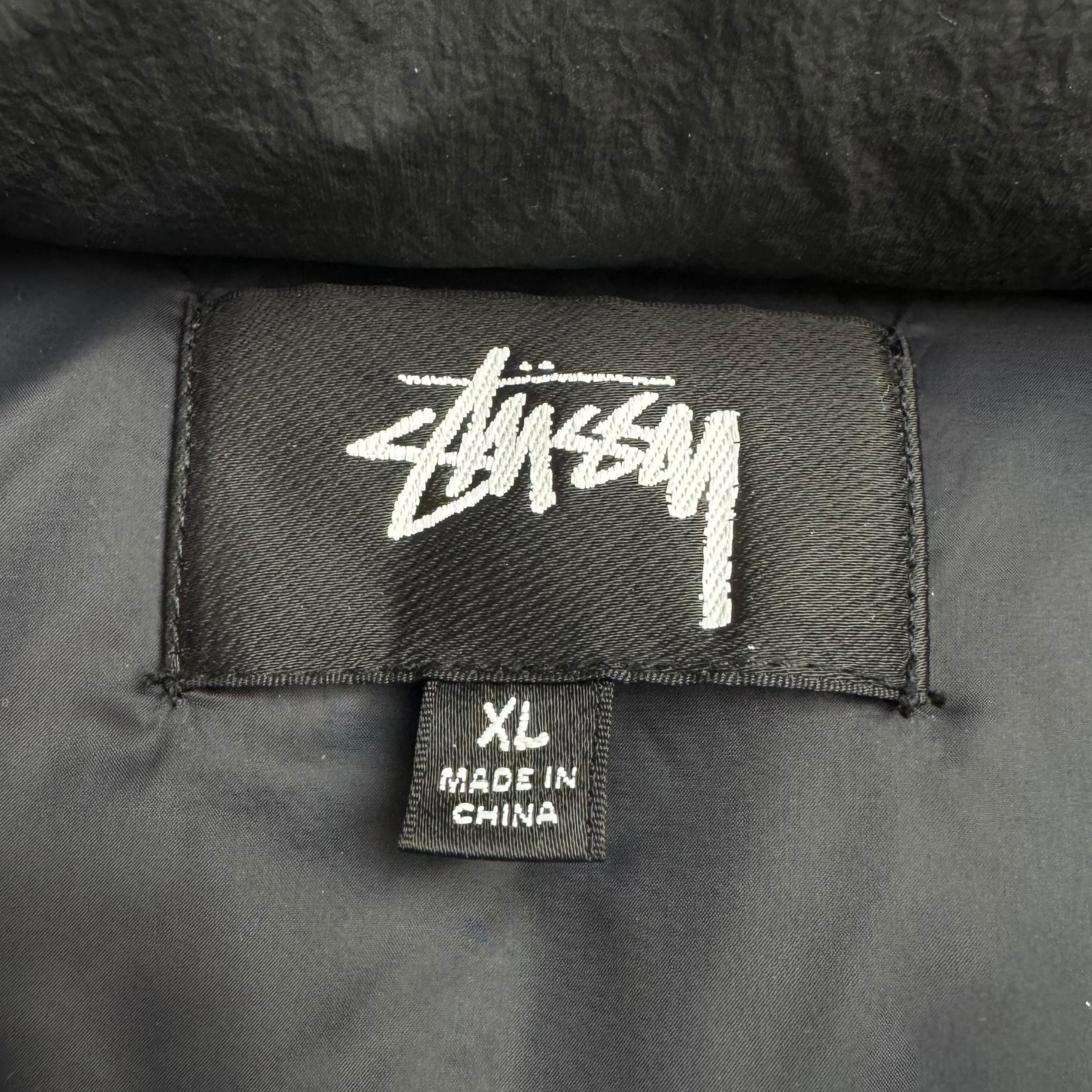 Stussy Nylon Down Puffer Jacket Black