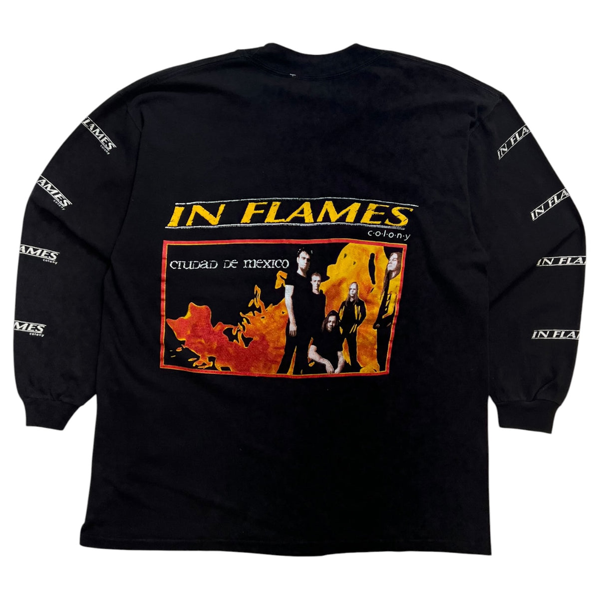 Vintage 1999 In Flames “Colony” Long Sleeve T-Shirt Black