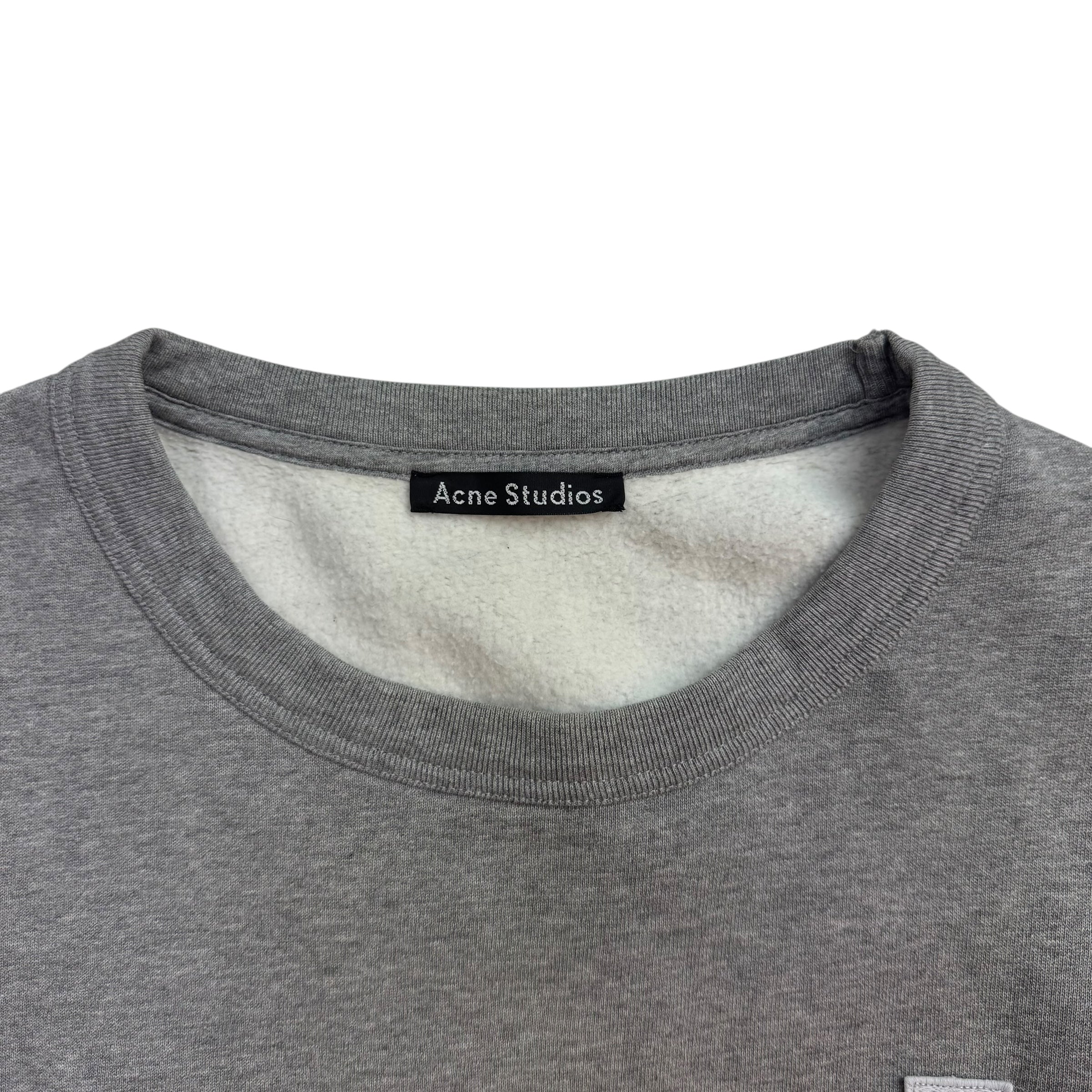 Acne Studios Logo Crewneck Grey