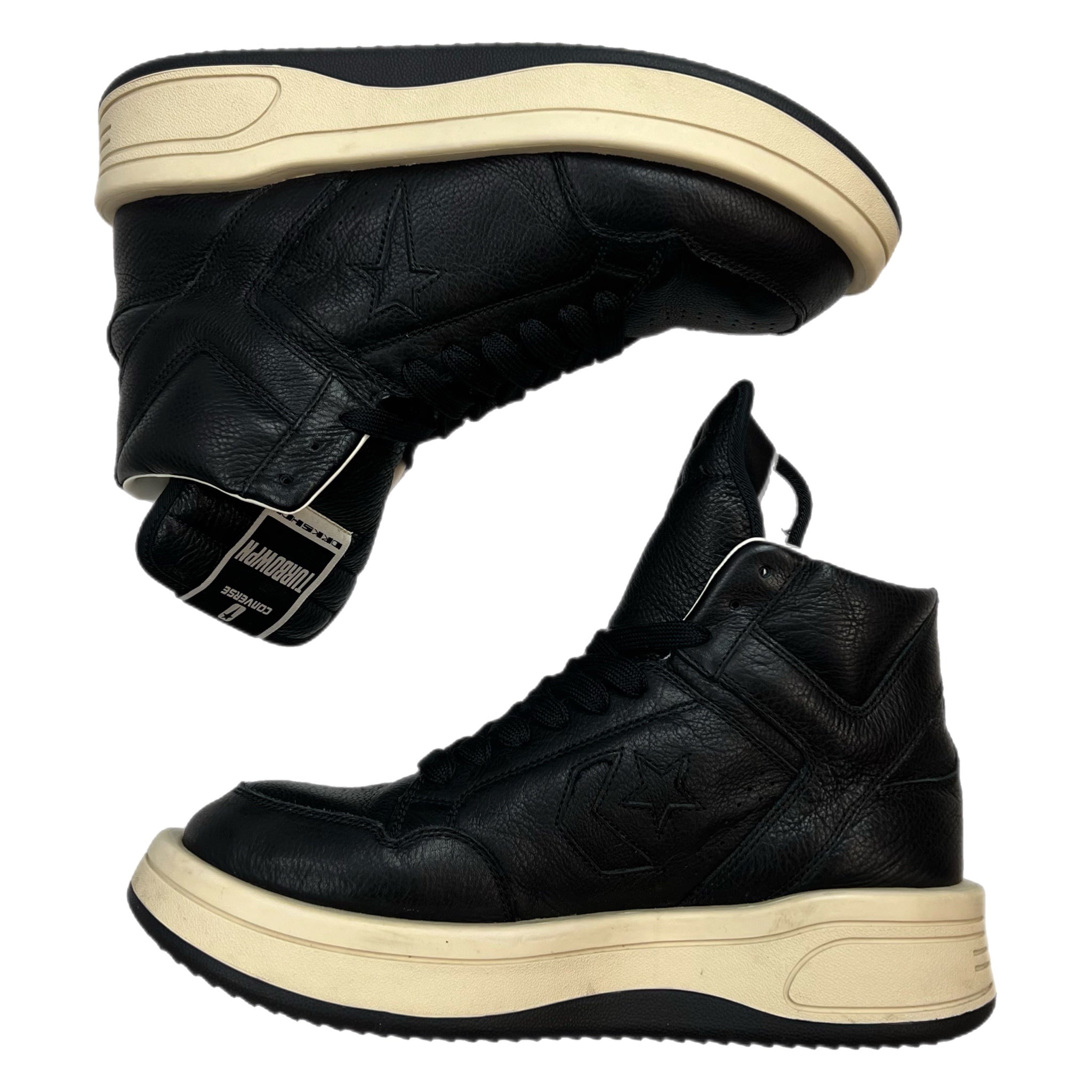 Rick Owens DRKSHDW x Converse TURBOWPN Mid Black (Used)