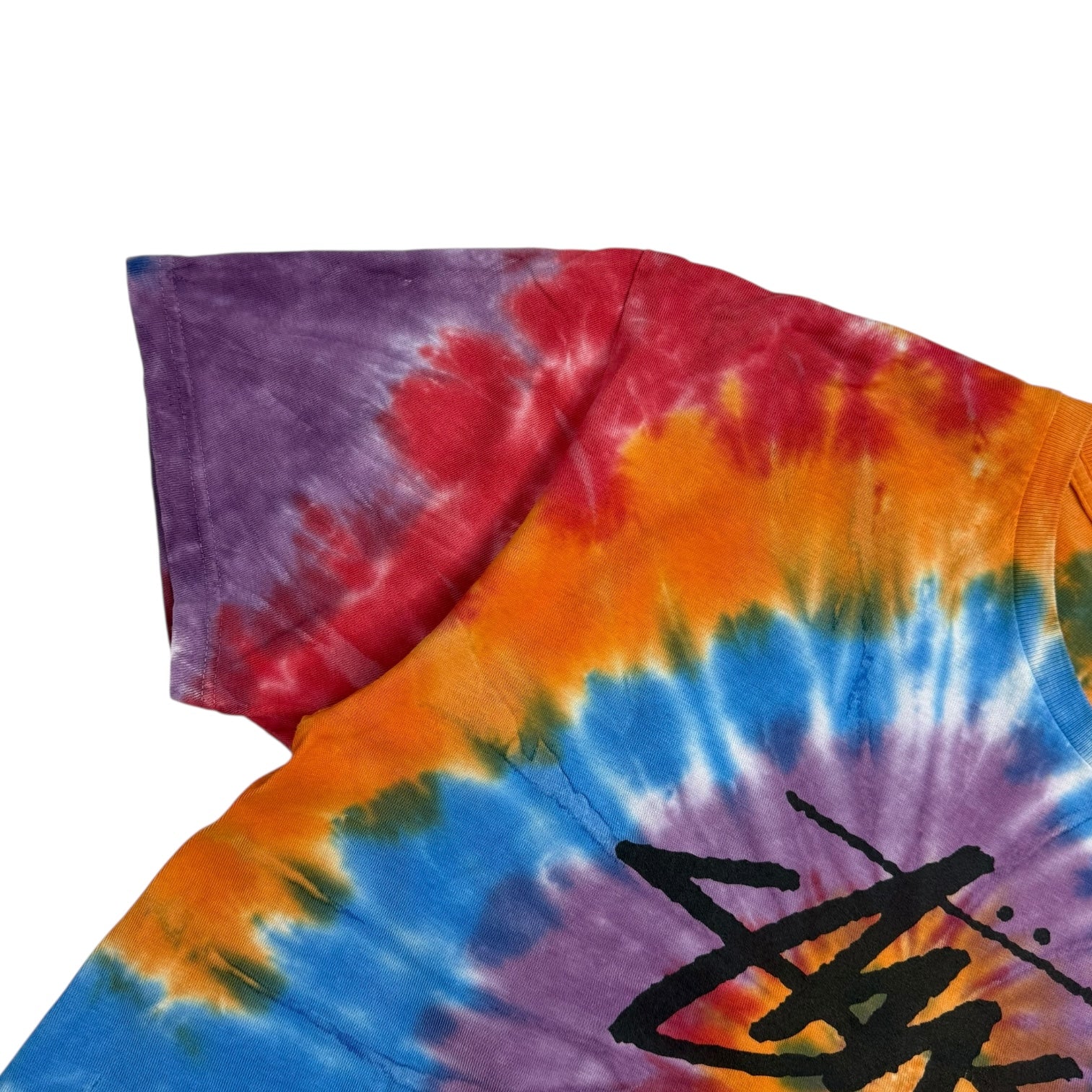 Stussy World Tour Swirls Tee Orange