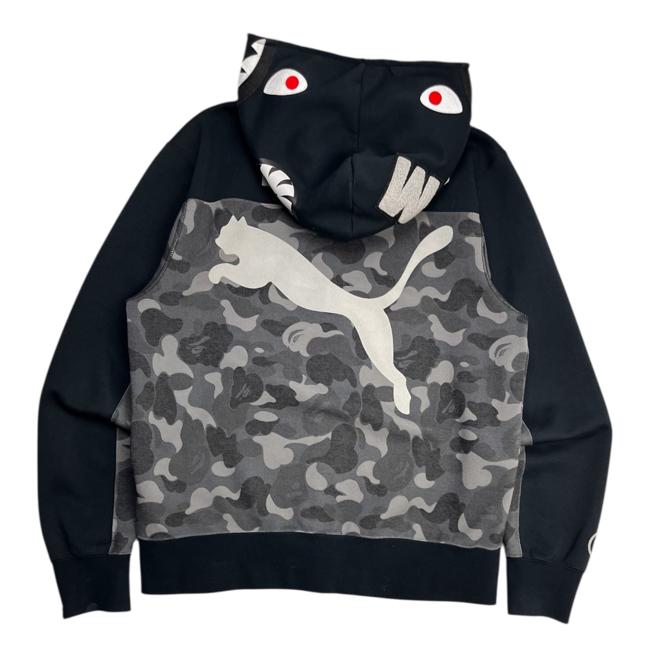 BAPE X Puma ABC Camo Shark Hoodie Black