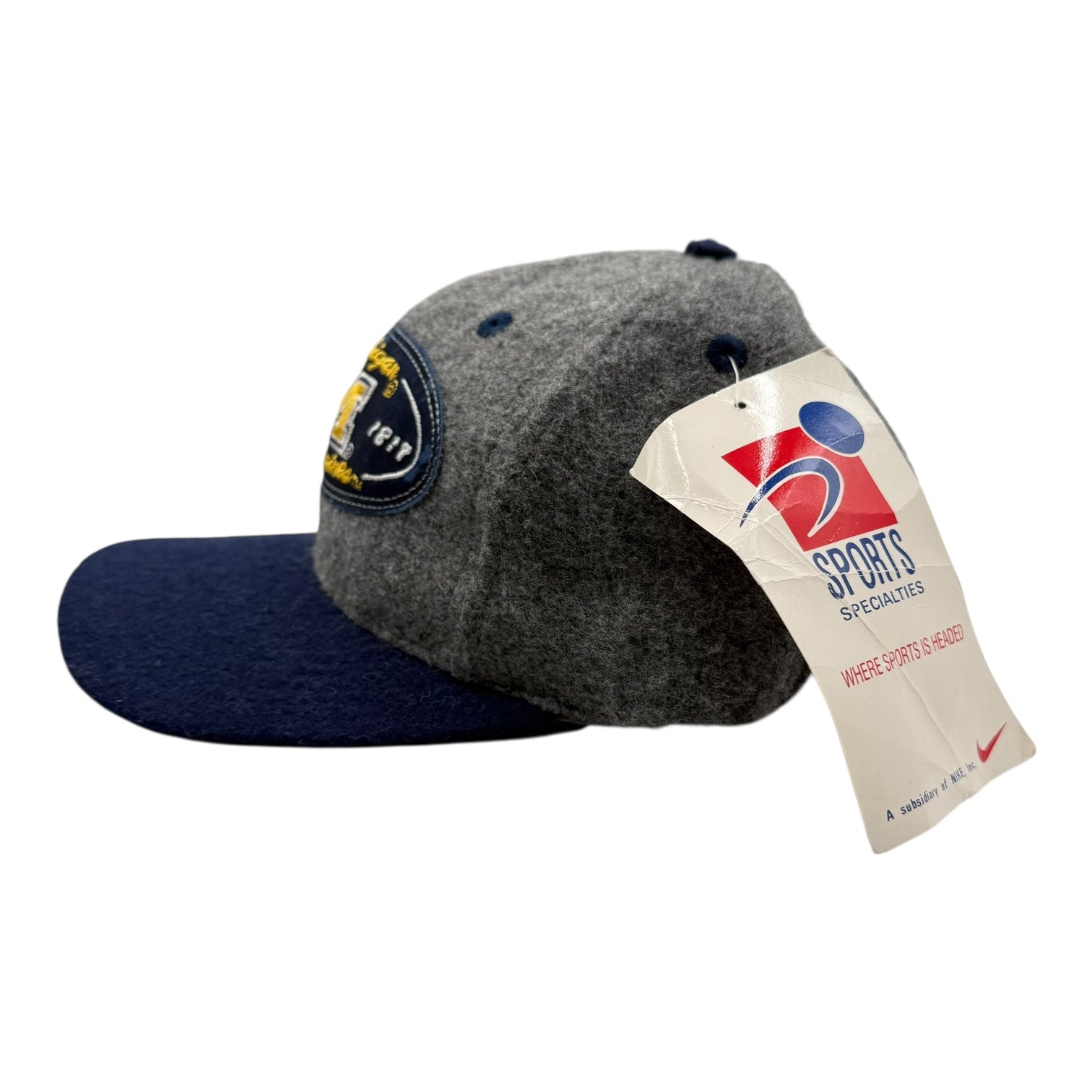 Vintage Sport Specialties Michigan Wolverines Wool Hat Grey/Blue