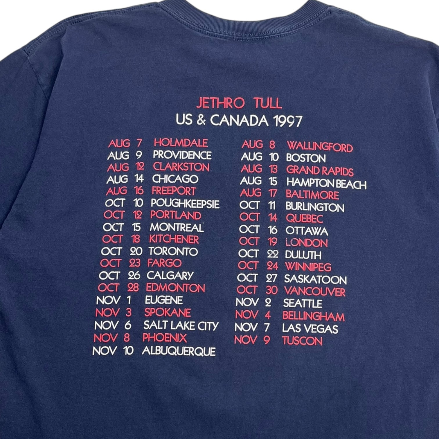 1997 Jethro Tull Aqualung Tour T-Shirt