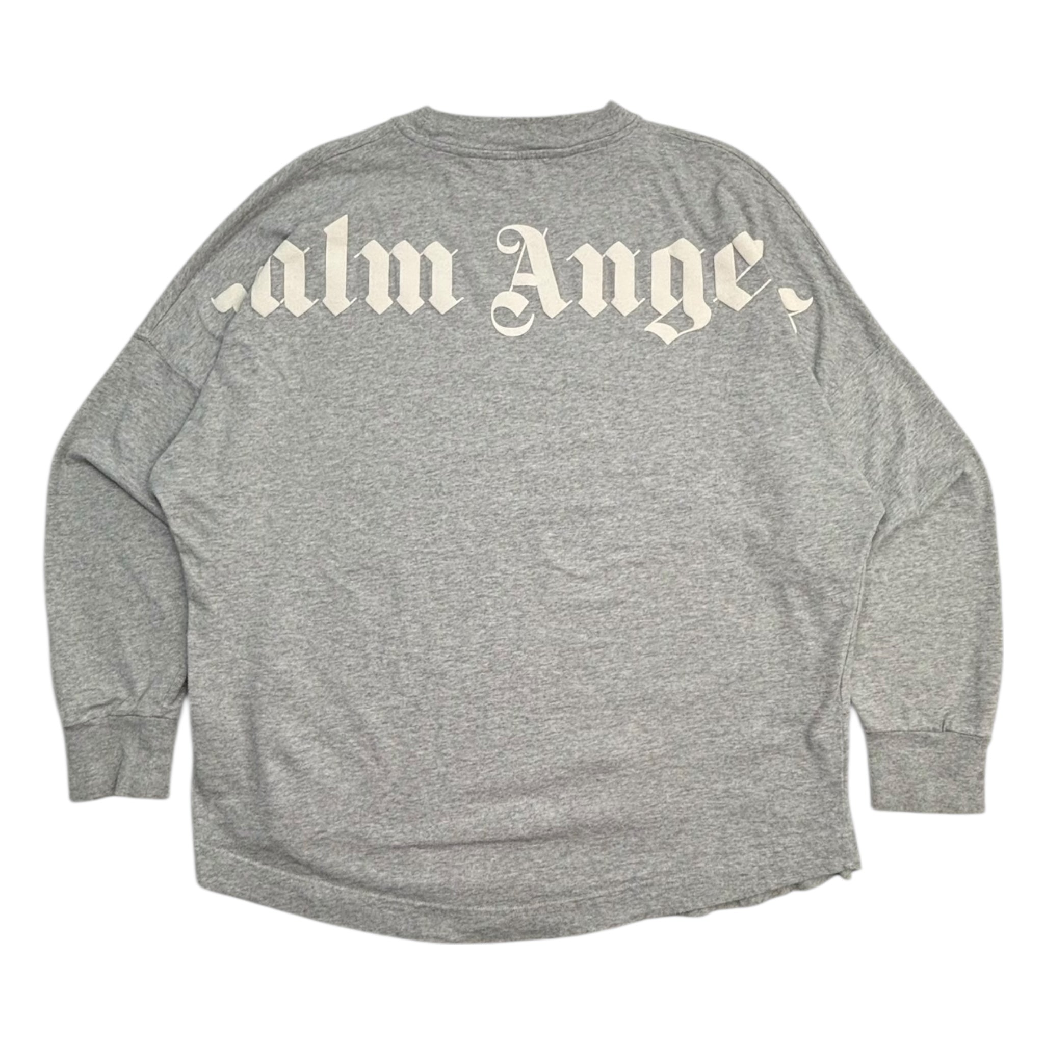 Palm Angels Classic Logo Long Sleeve Shirt Grey